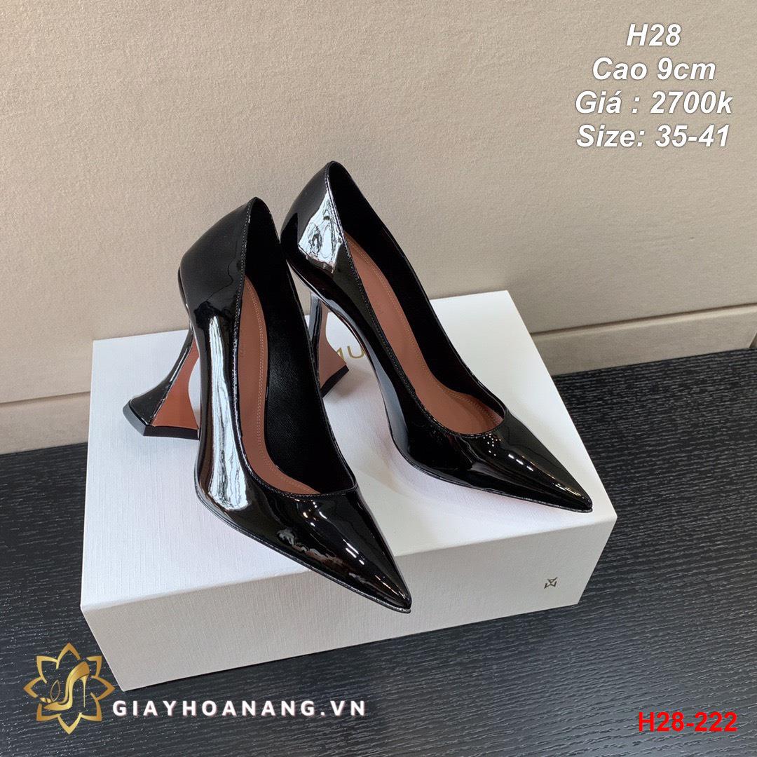 H28-222 Amina Muaddi giày cao 9cm siêu cấp