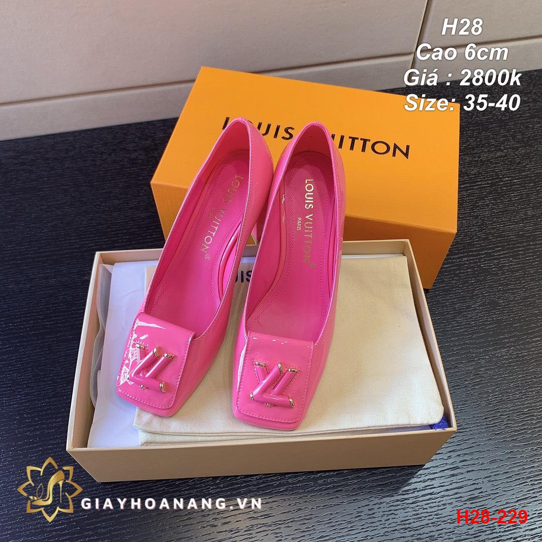 H28-229 Louis Vuitton giày cao 6cm siêu cấp
