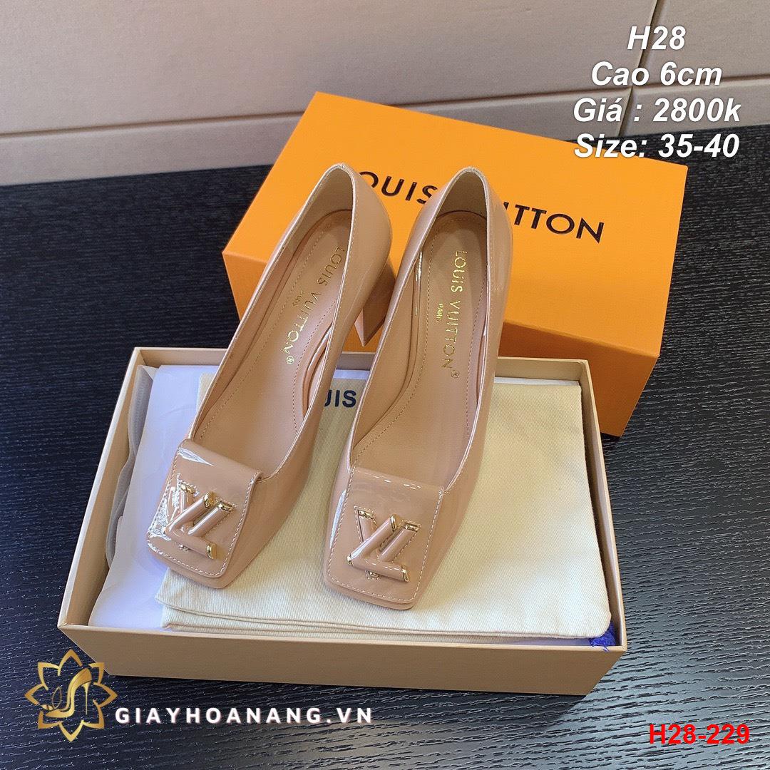 H28-229 Louis Vuitton giày cao 6cm siêu cấp