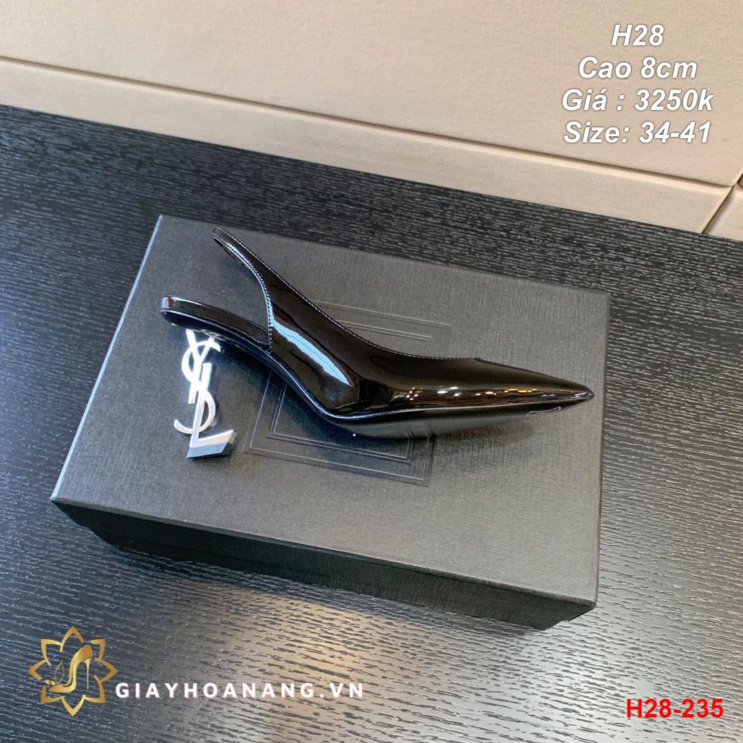 H28-235 Saint Laurent giày cao 8cm siêu cấp