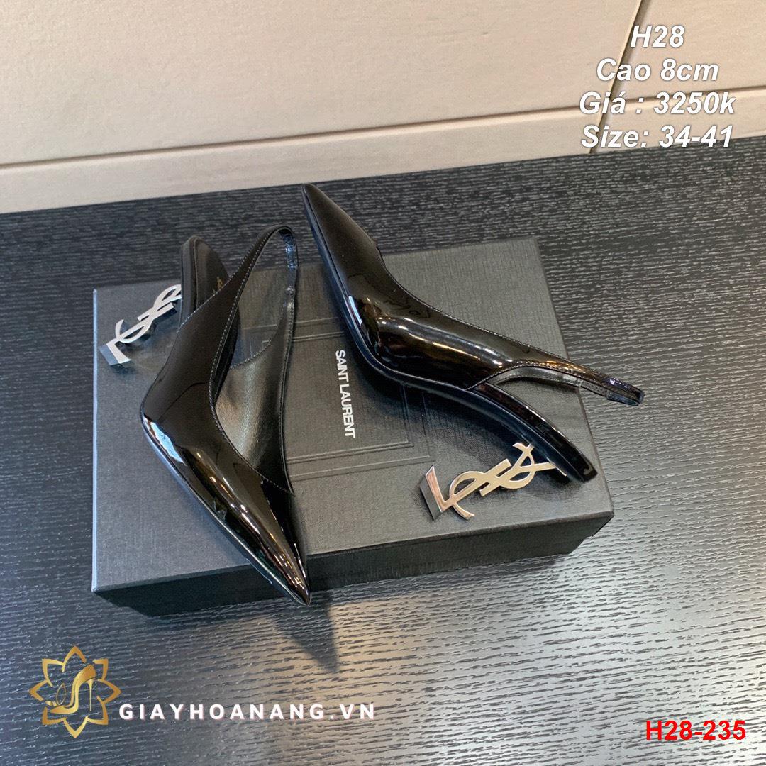 H28-235 Saint Laurent giày cao 8cm siêu cấp