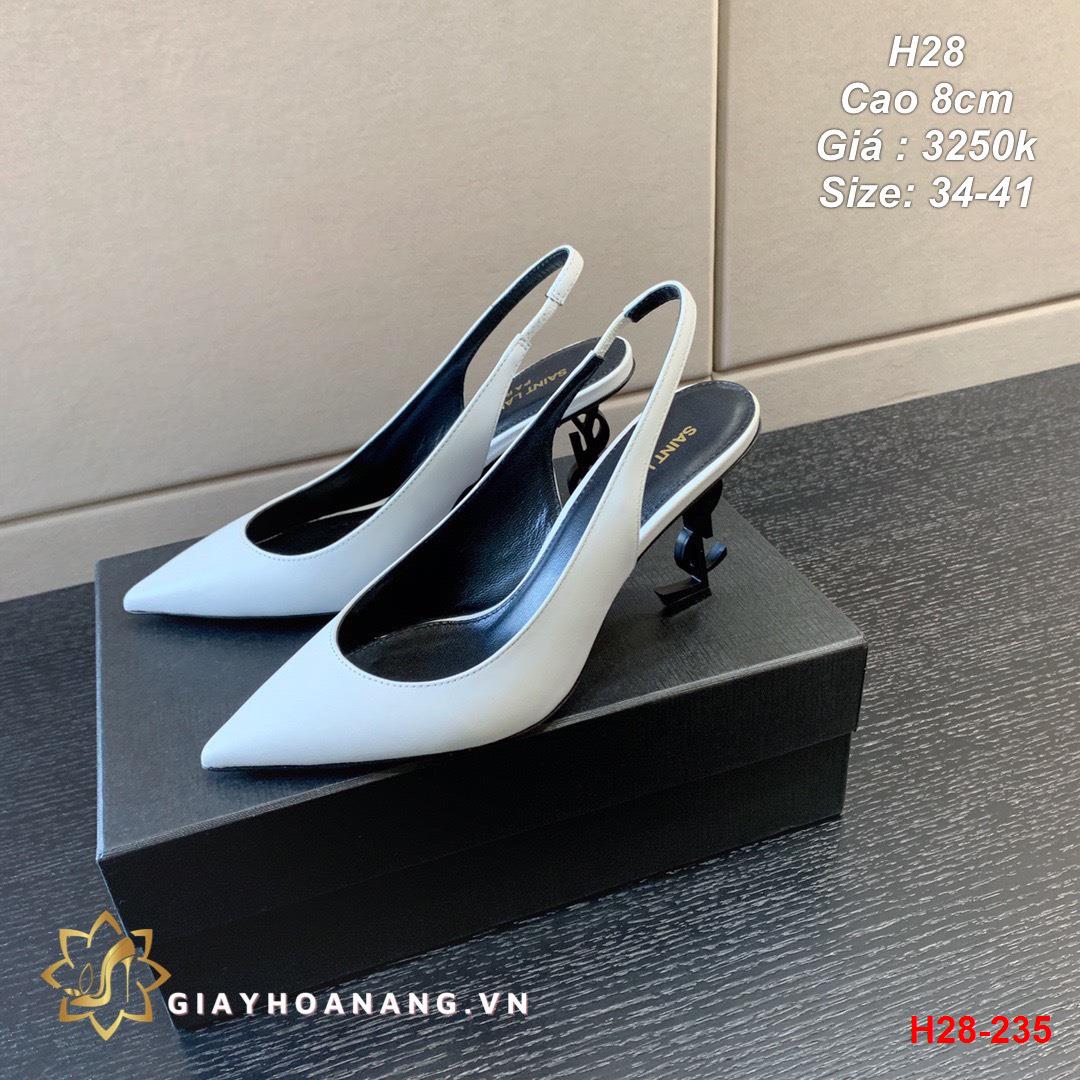 H28-235 Saint Laurent giày cao 8cm siêu cấp