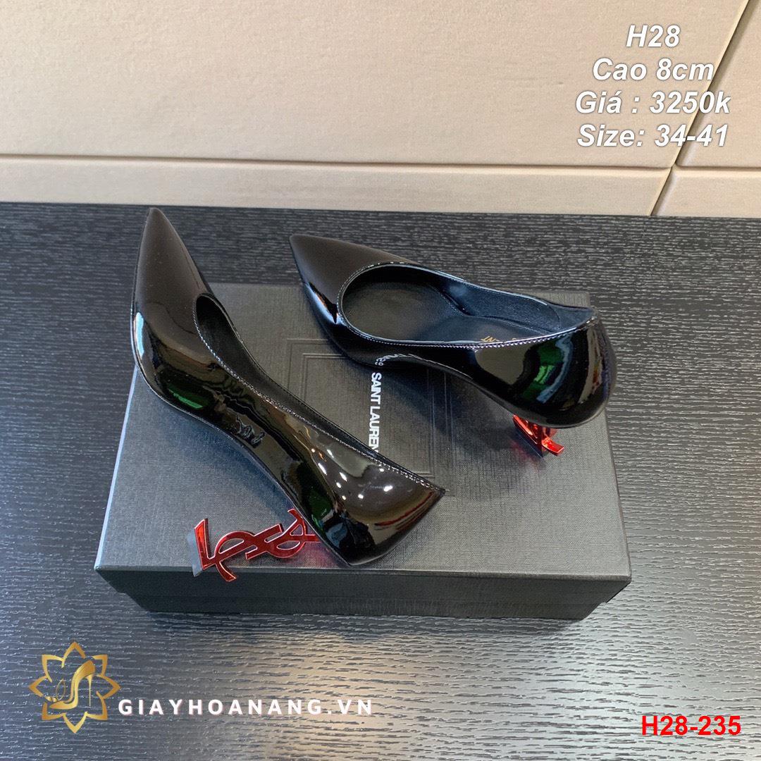 H28-235 Saint Laurent giày cao 8cm siêu cấp