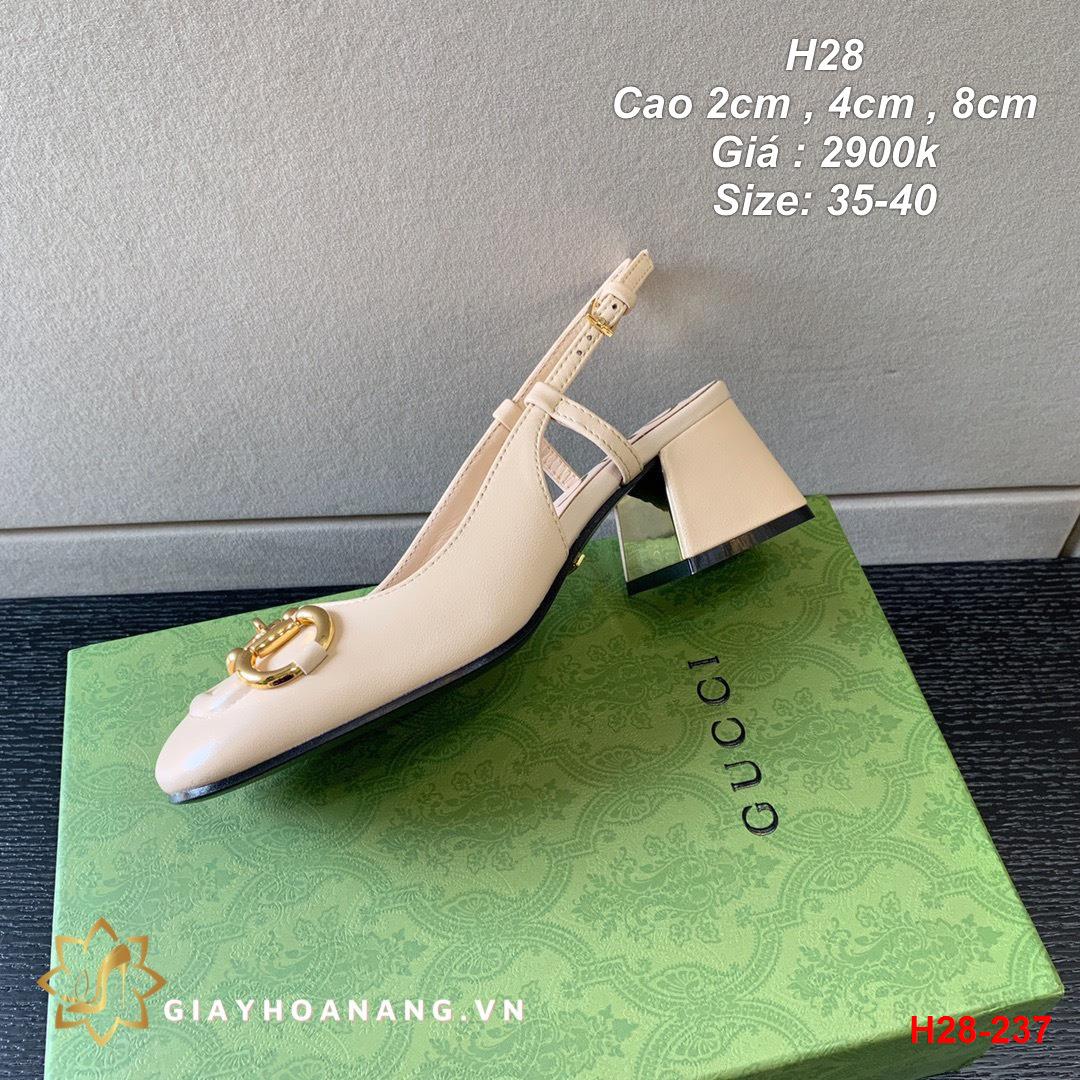H28-237 Gucci giày cao 2cm , 4cm , 8cm siêu cấp