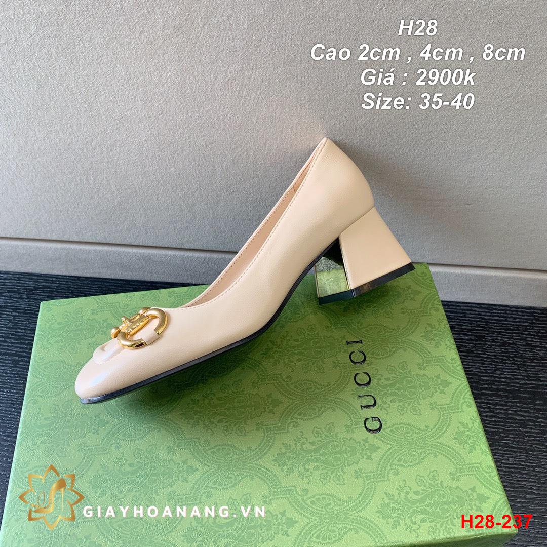 H28-237 Gucci giày cao 2cm , 4cm , 8cm siêu cấp