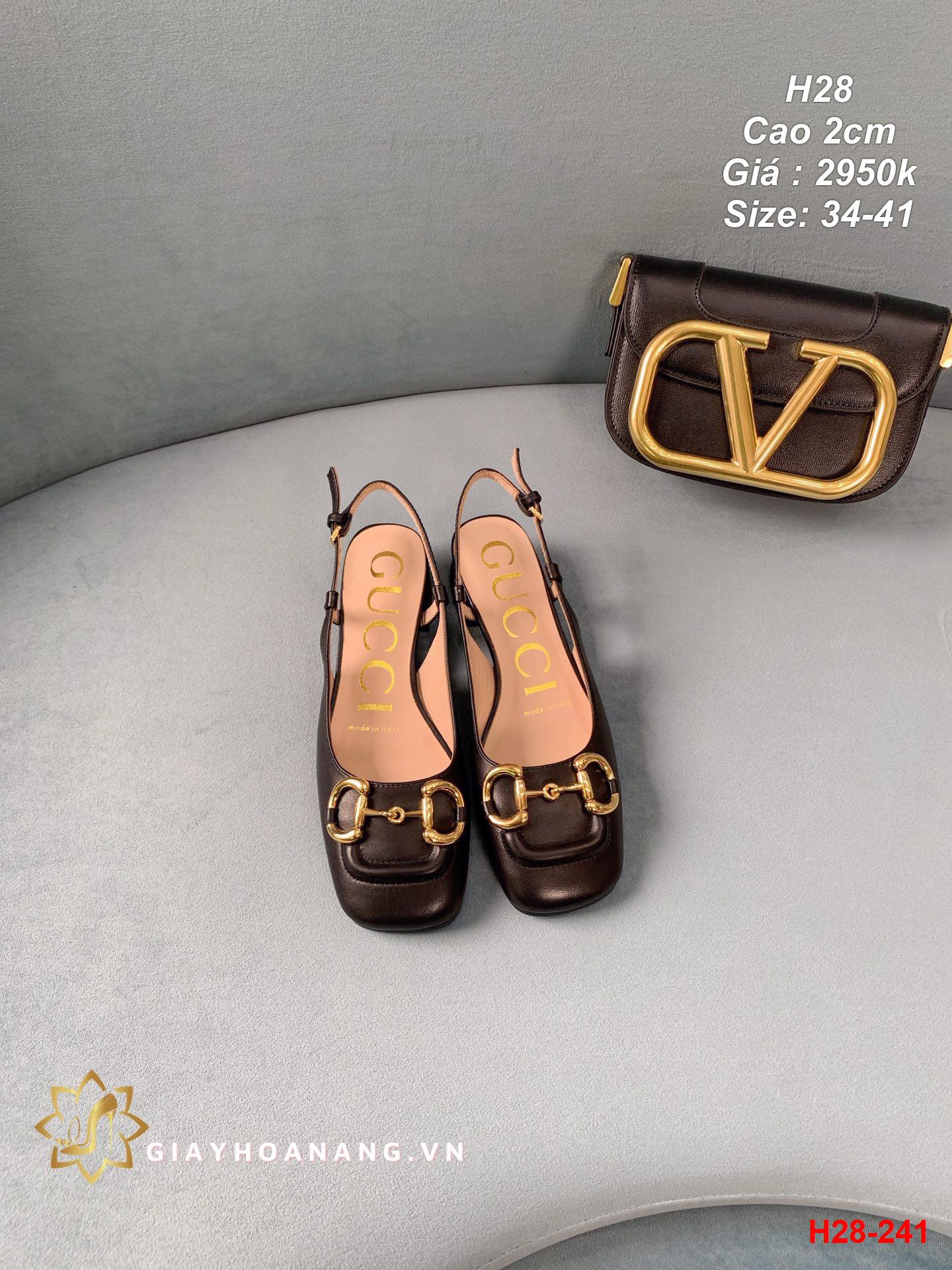 H28-241 Gucci giày cao 2cm siêu cấp