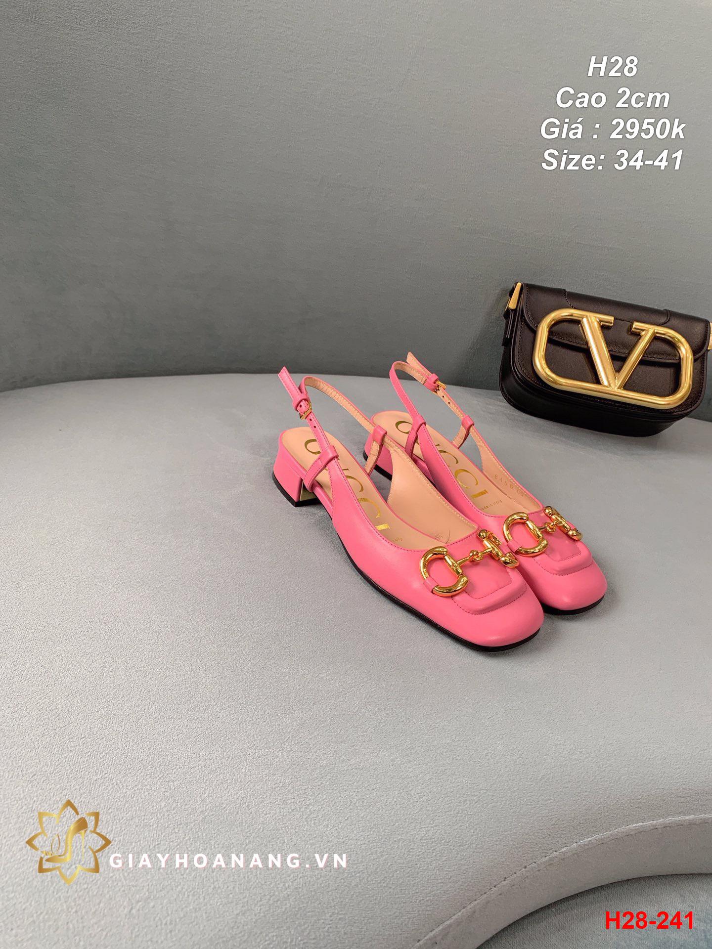 H28-241 Gucci giày cao 2cm siêu cấp