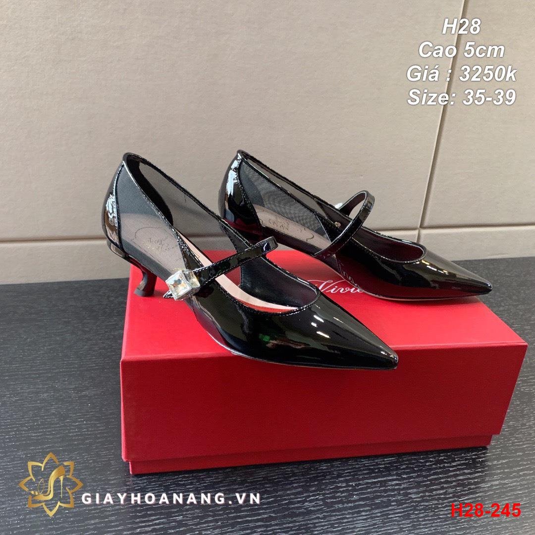 H28-245 Roger Vivier giày cao 5cm siêu cấp