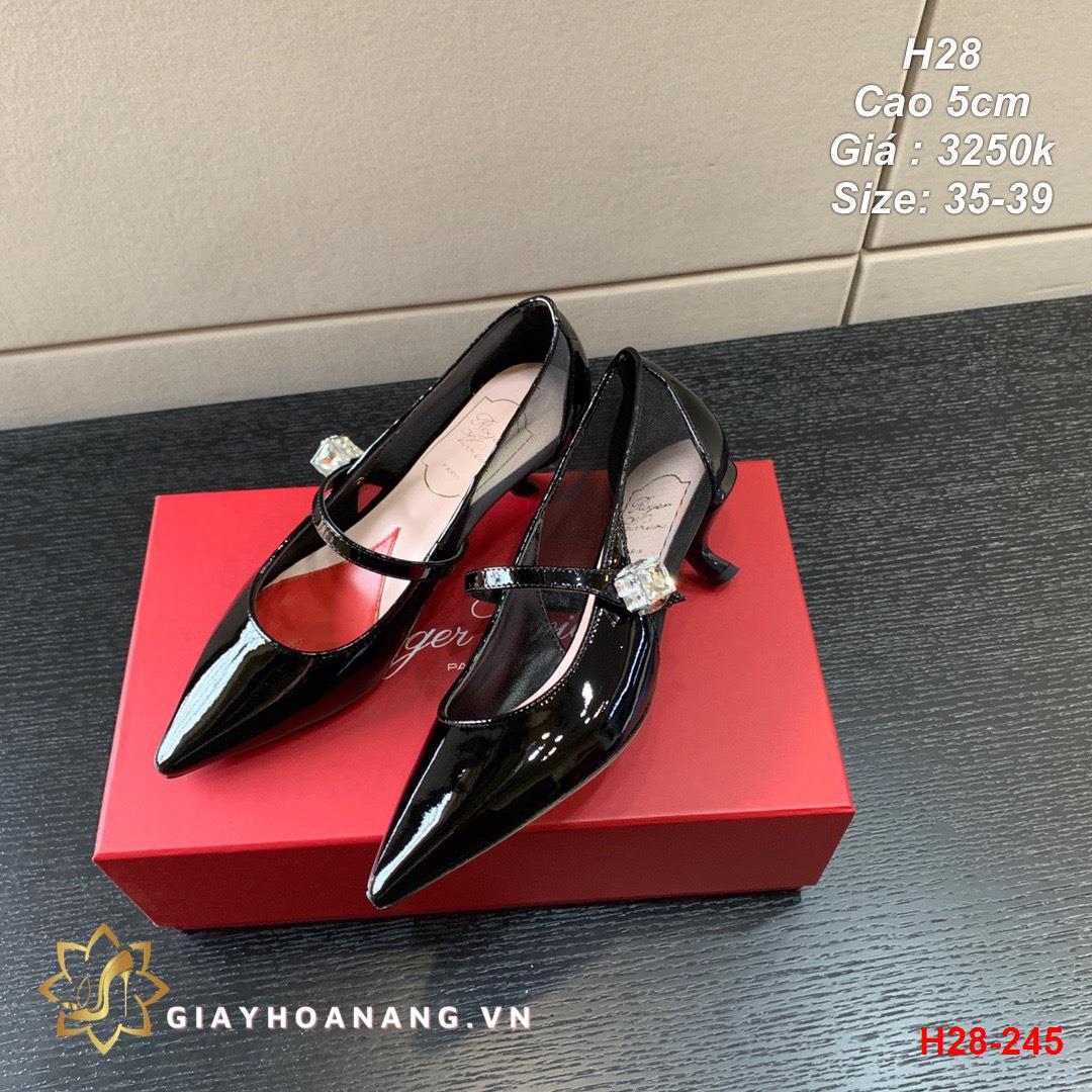 H28-245 Roger Vivier giày cao 5cm siêu cấp