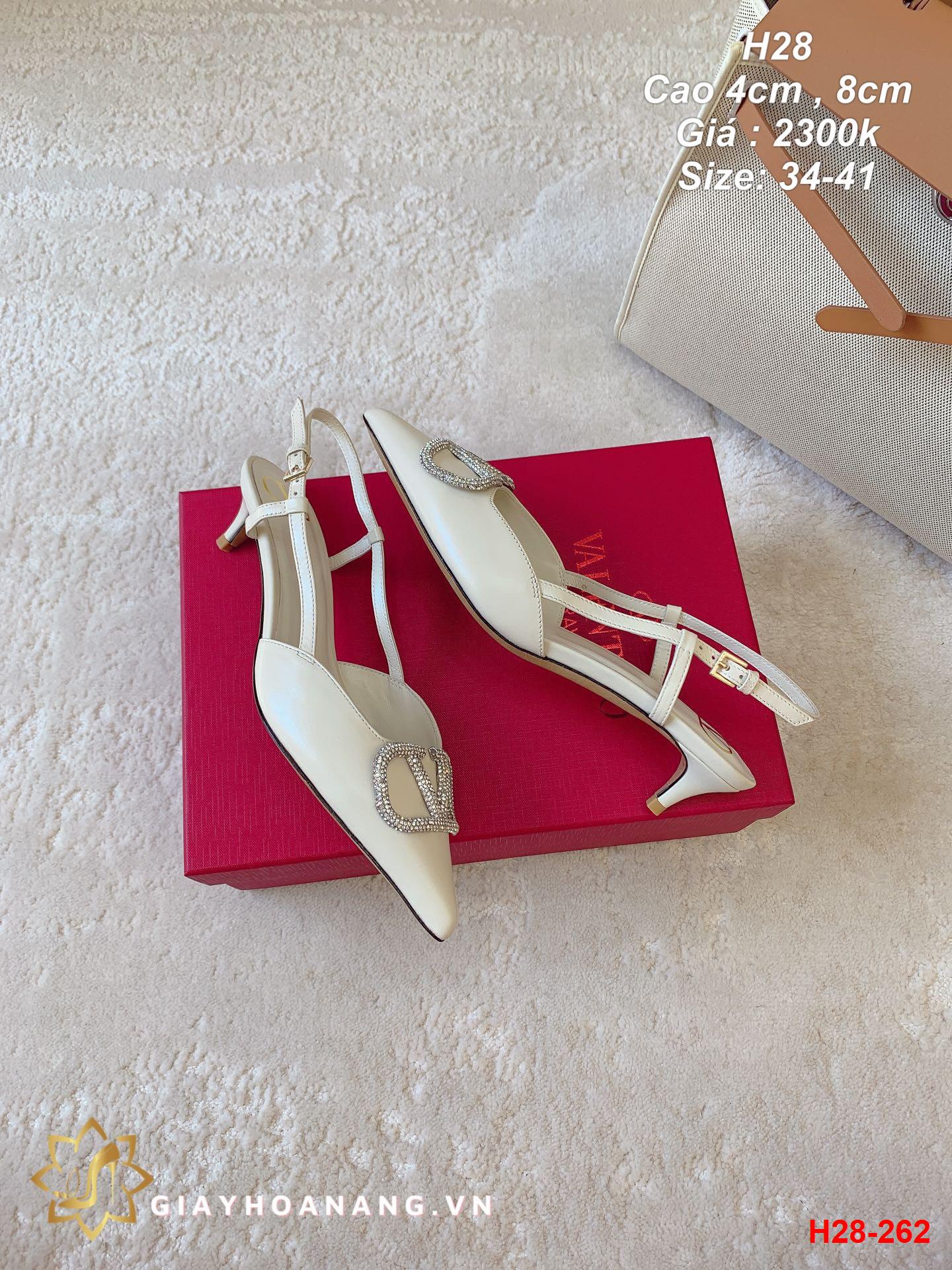 H28-262 Valentino sandal cao 4cm , 8cm siêu cấp