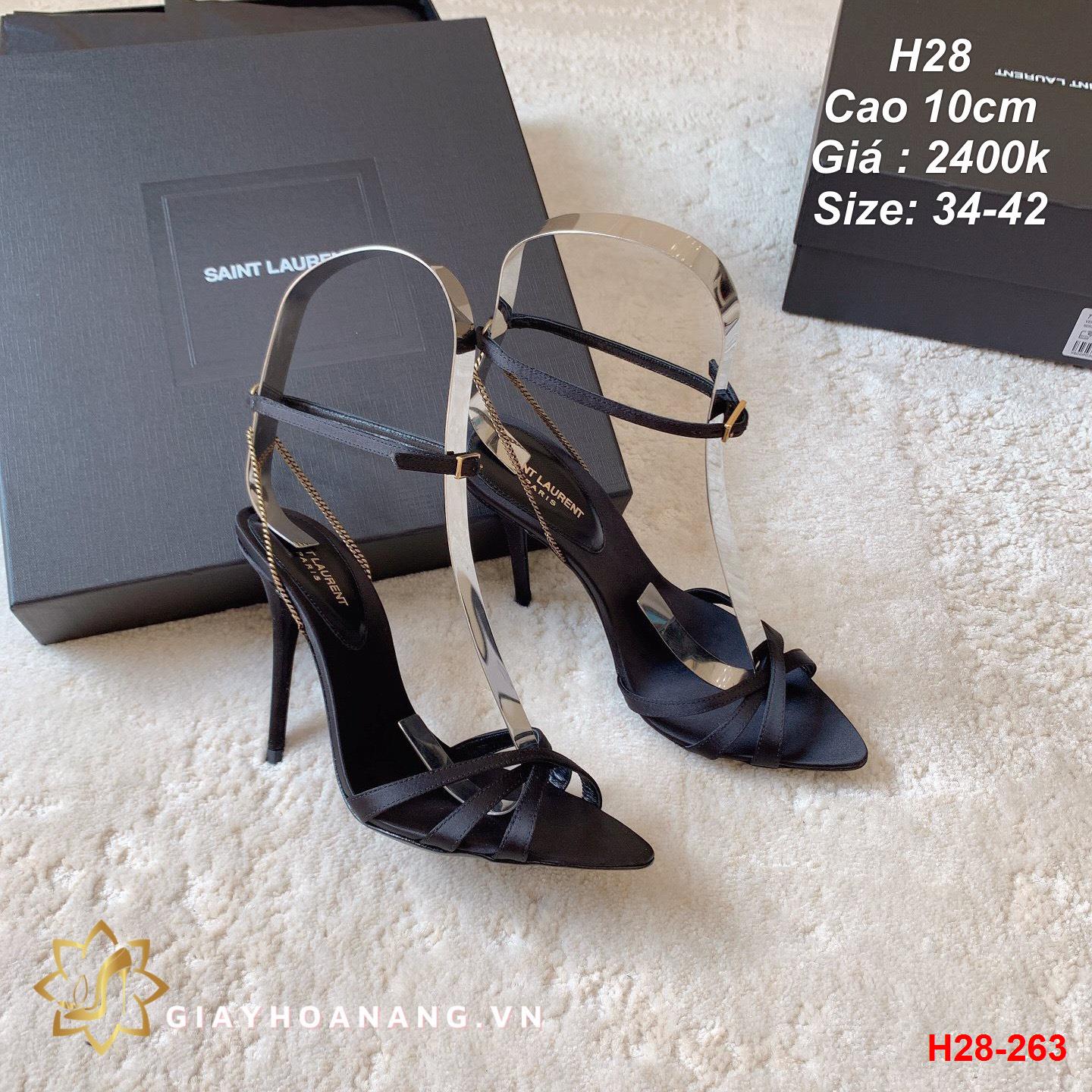 H28-263 Saint Laurent sandal cao 10cm siêu cấp