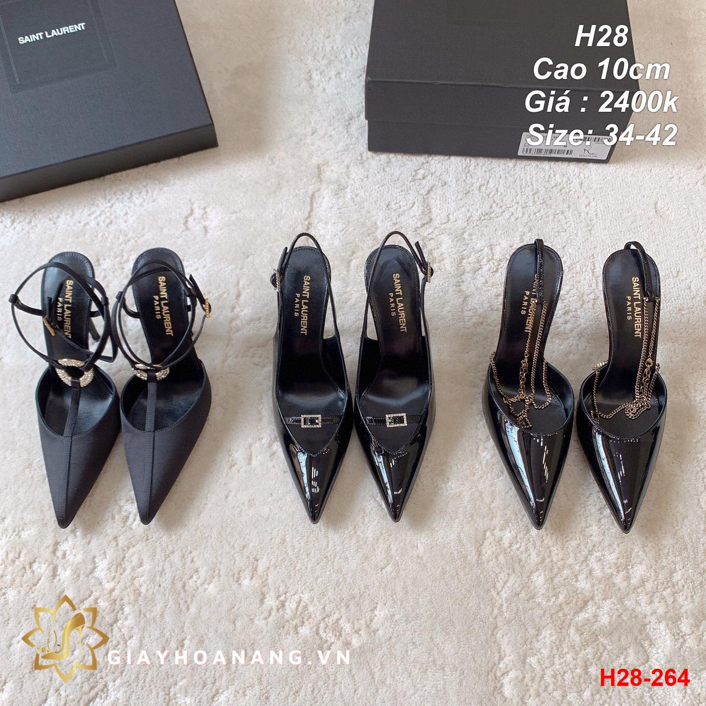 H28-264 Saint Laurent sandal cao 10cm siêu cấp
