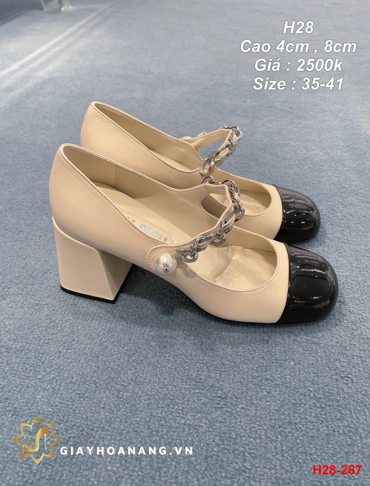 H28-267 Miu Miu sandal cao 4cm , 8cm siêu cấp