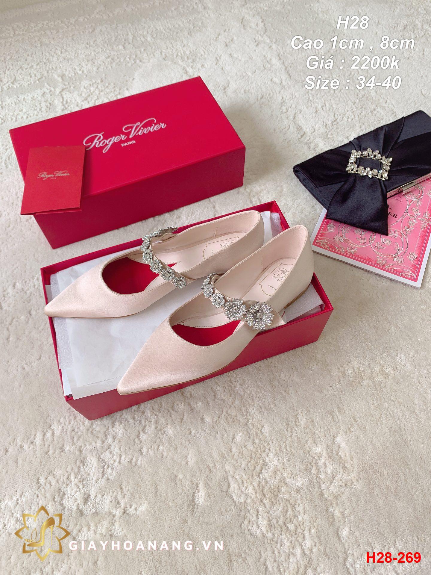 H28-269 Roger Vivier giày cao 1cm , 8cm siêu cấp