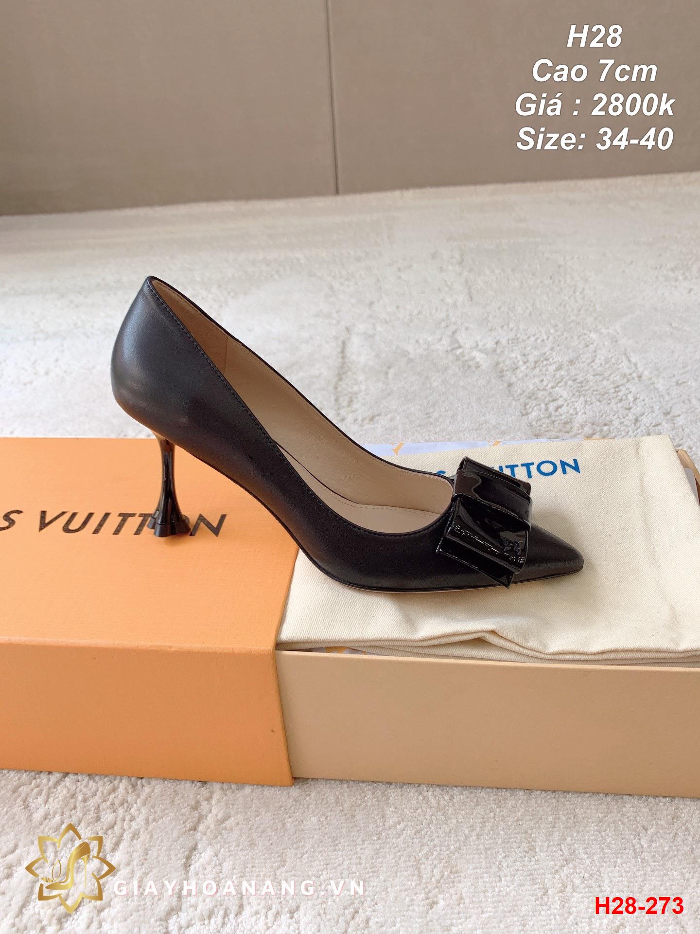 H28-273 Louis Vuitton giày cao 7cm siêu cấp