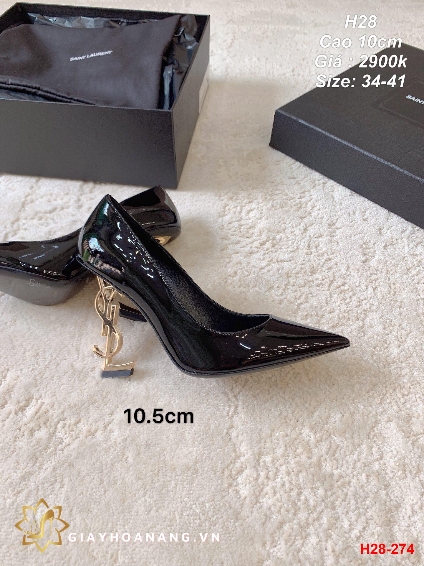 H28-274 Saint Laurent giày cao 10cm siêu cấp