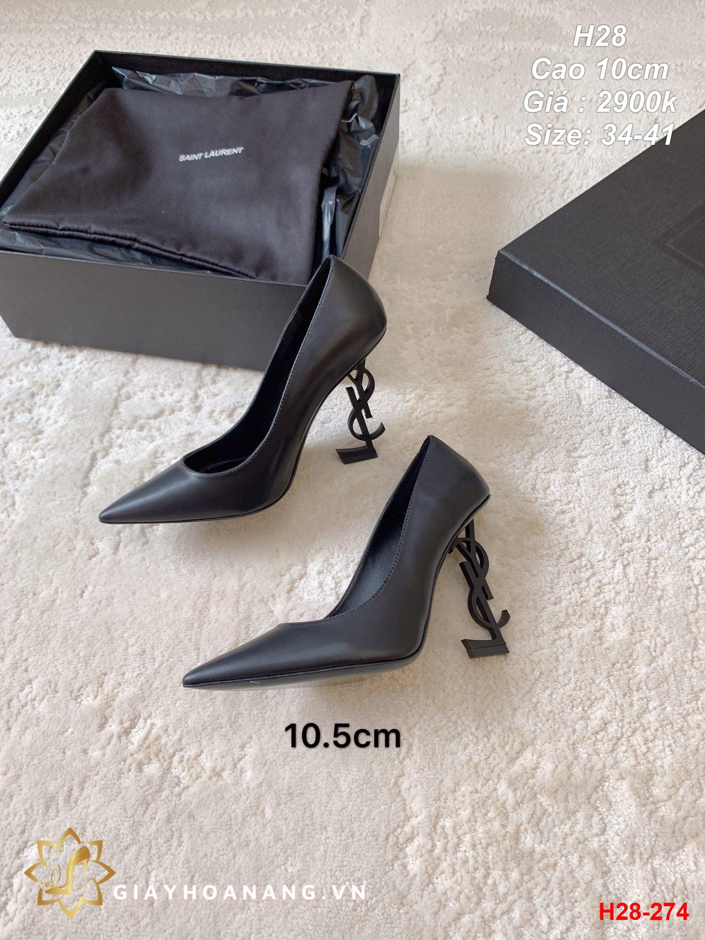 H28-274 Saint Laurent giày cao 10cm siêu cấp