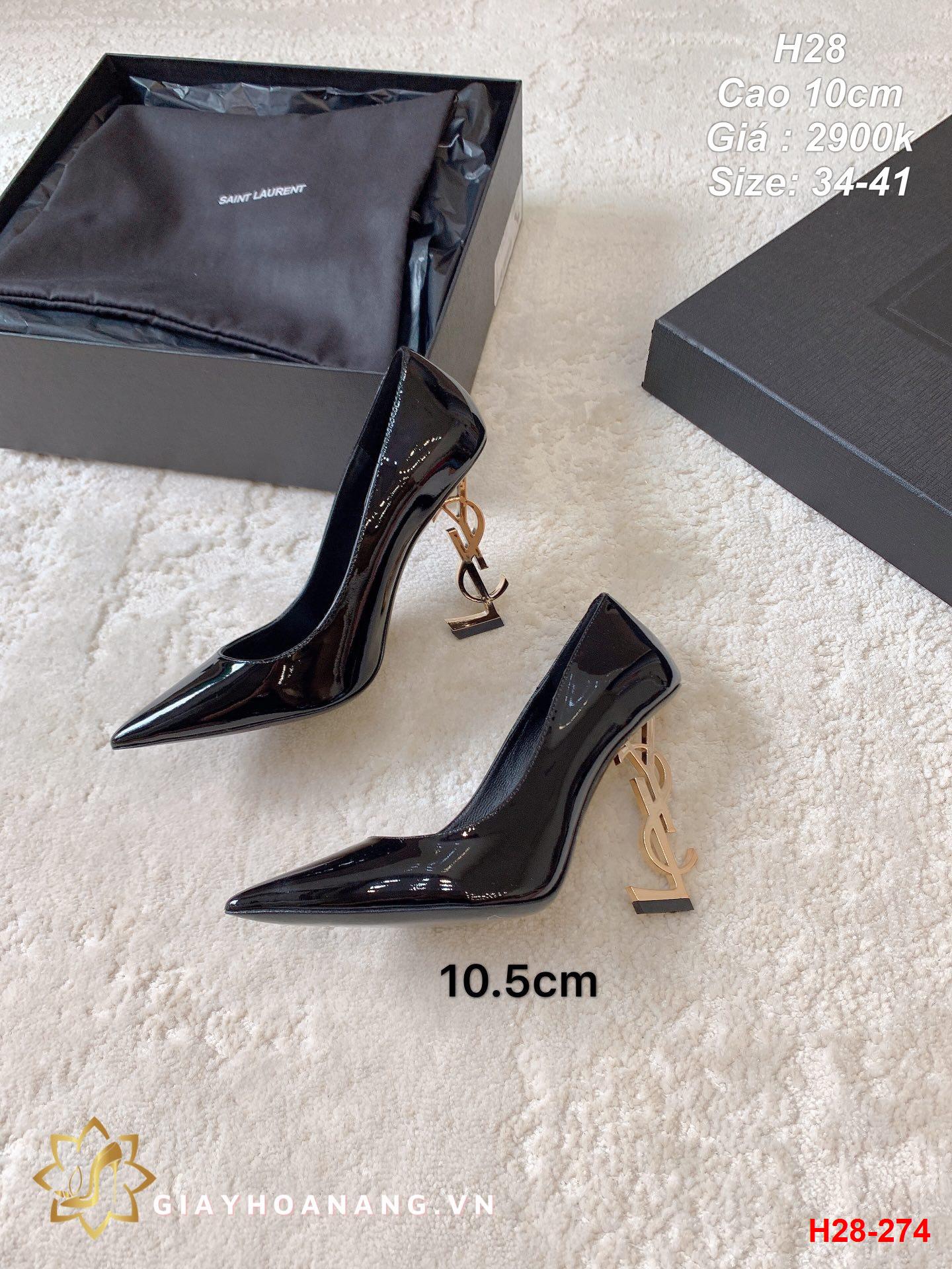 H28-274 Saint Laurent giày cao 10cm siêu cấp