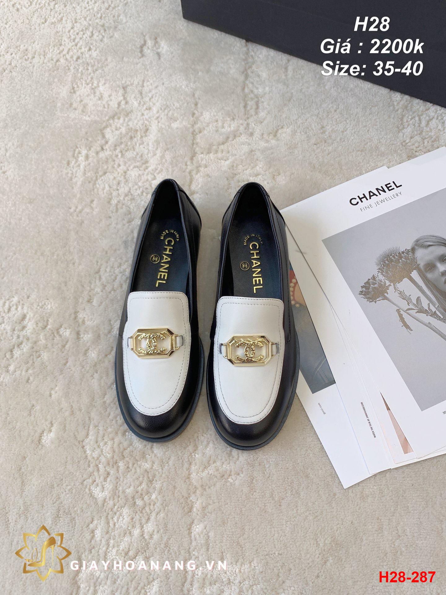 H28-287 Chanel giày lười siêu cấp