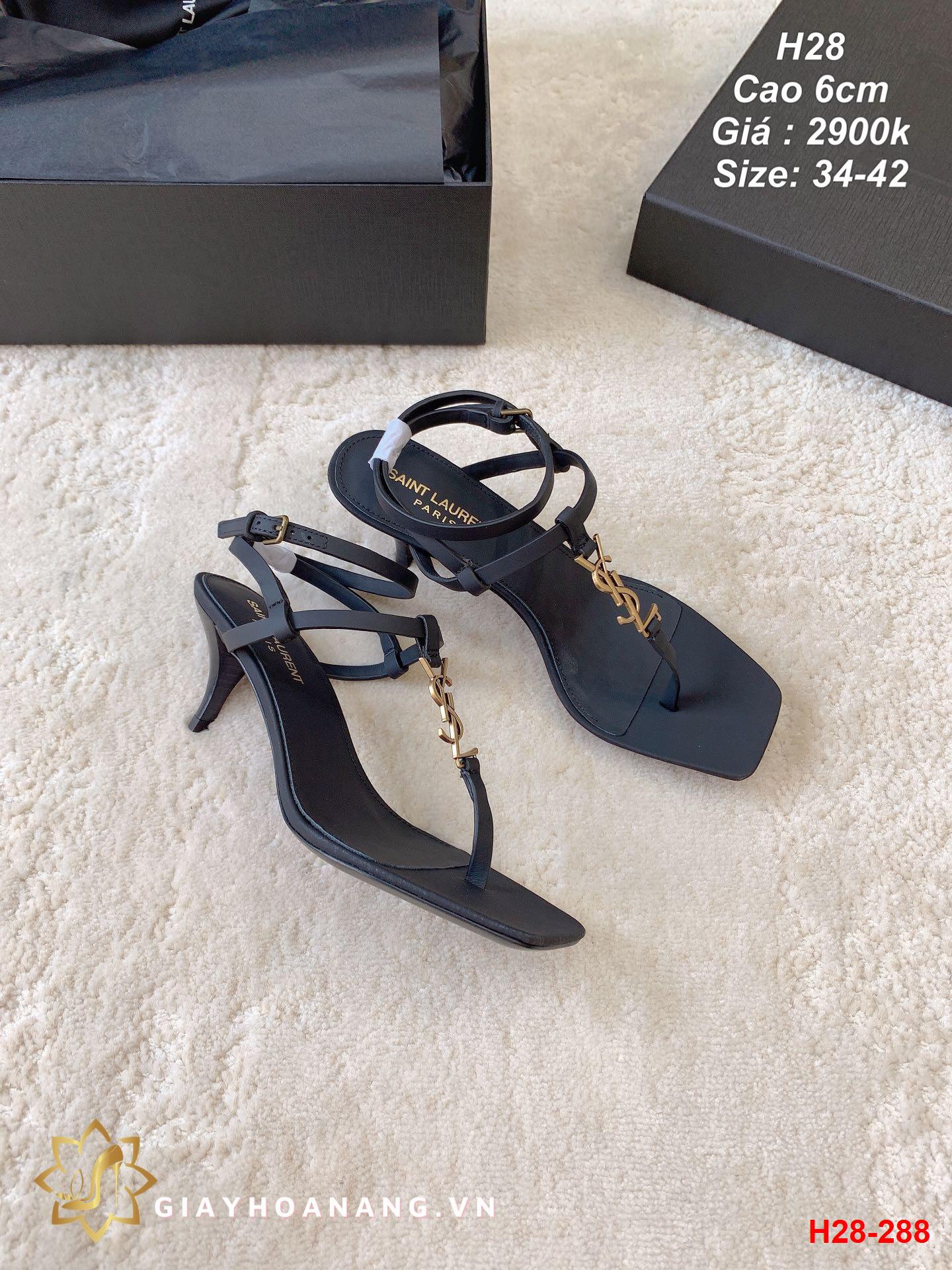 H28-288 Saint Laurent sandal cao 6cm siêu cấp