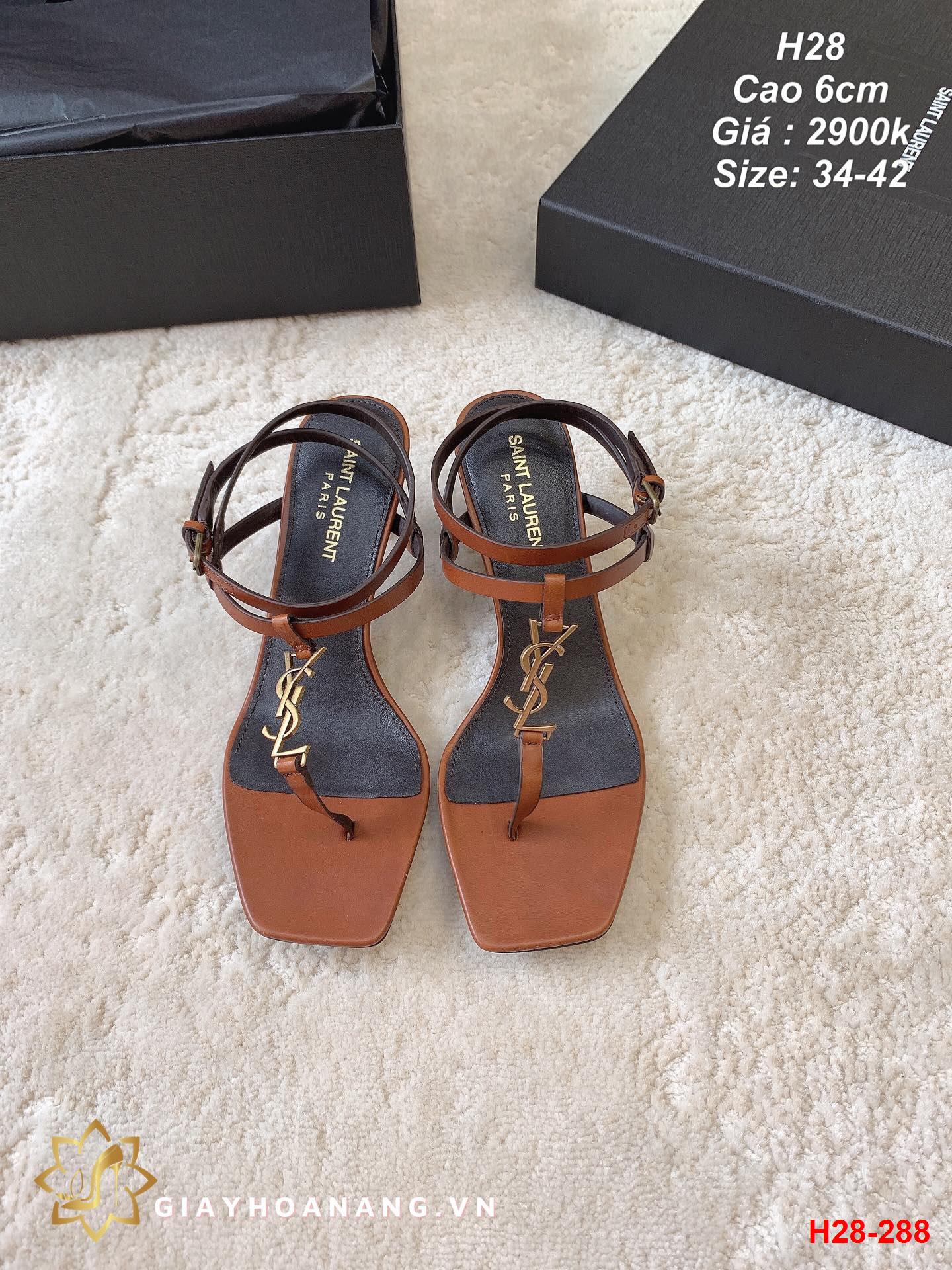 H28-288 Saint Laurent sandal cao 6cm siêu cấp