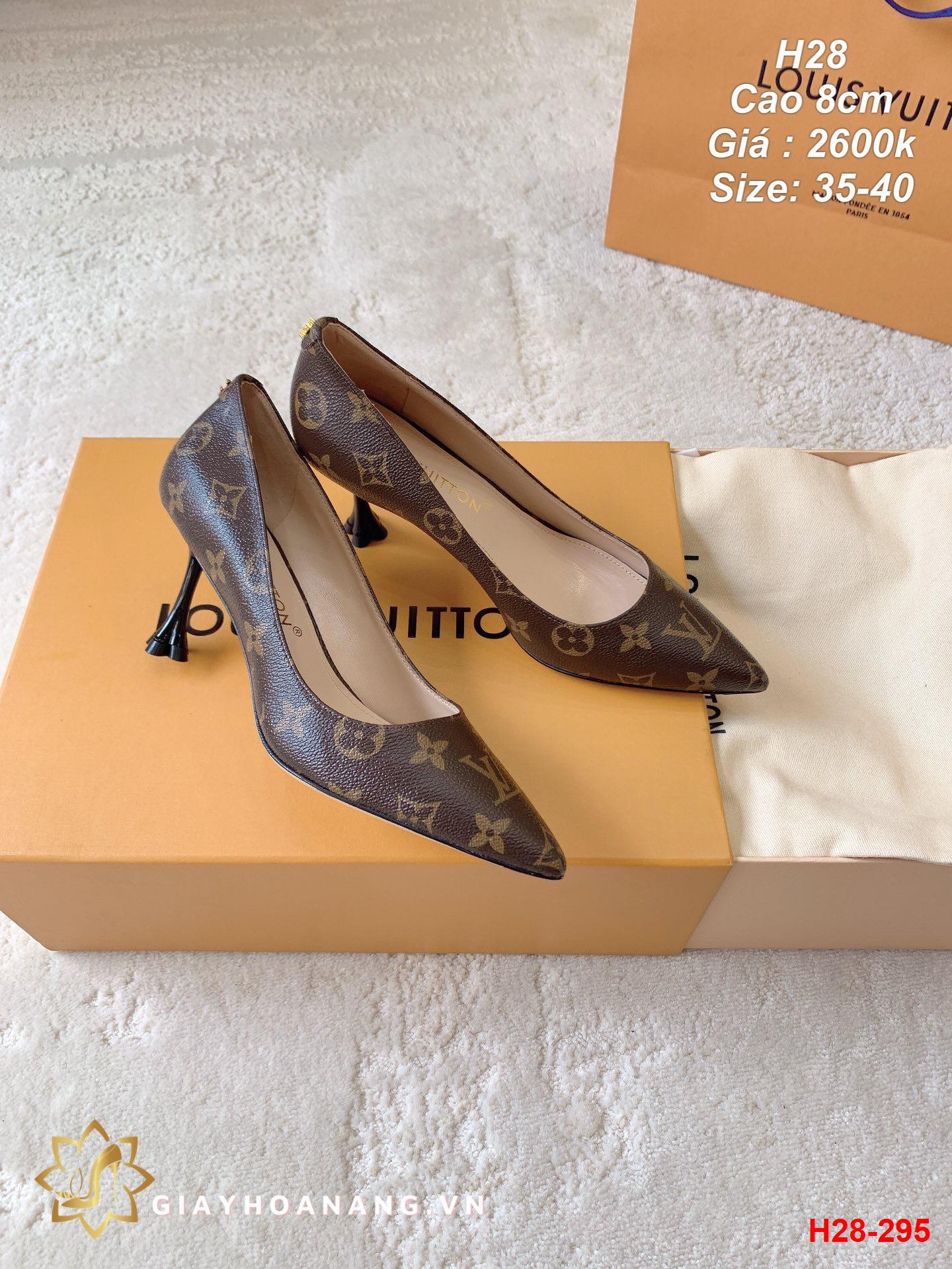 H28-295 Louis Vuitton giày cao 8cm siêu cấp