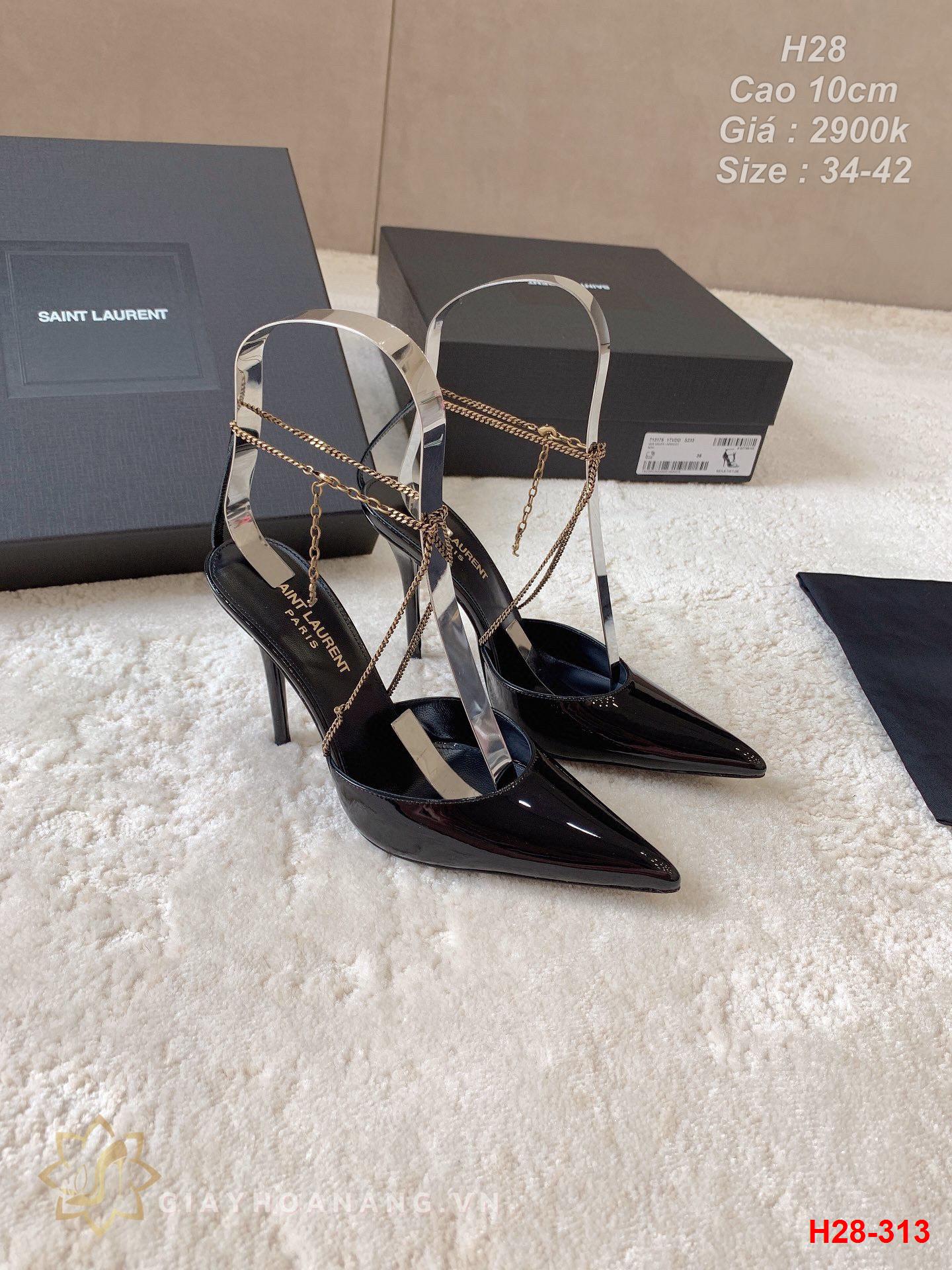 H28-313 Saint Laurent sandal cao 10cm siêu cấp