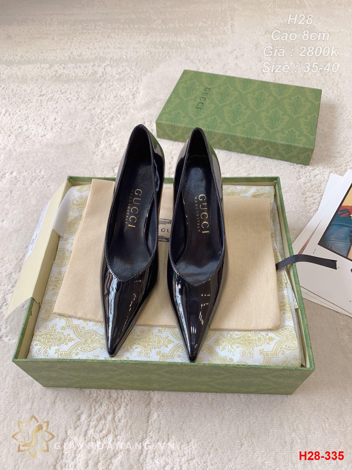 H28-335 Gucci giày cao gót 8cm siêu cấp