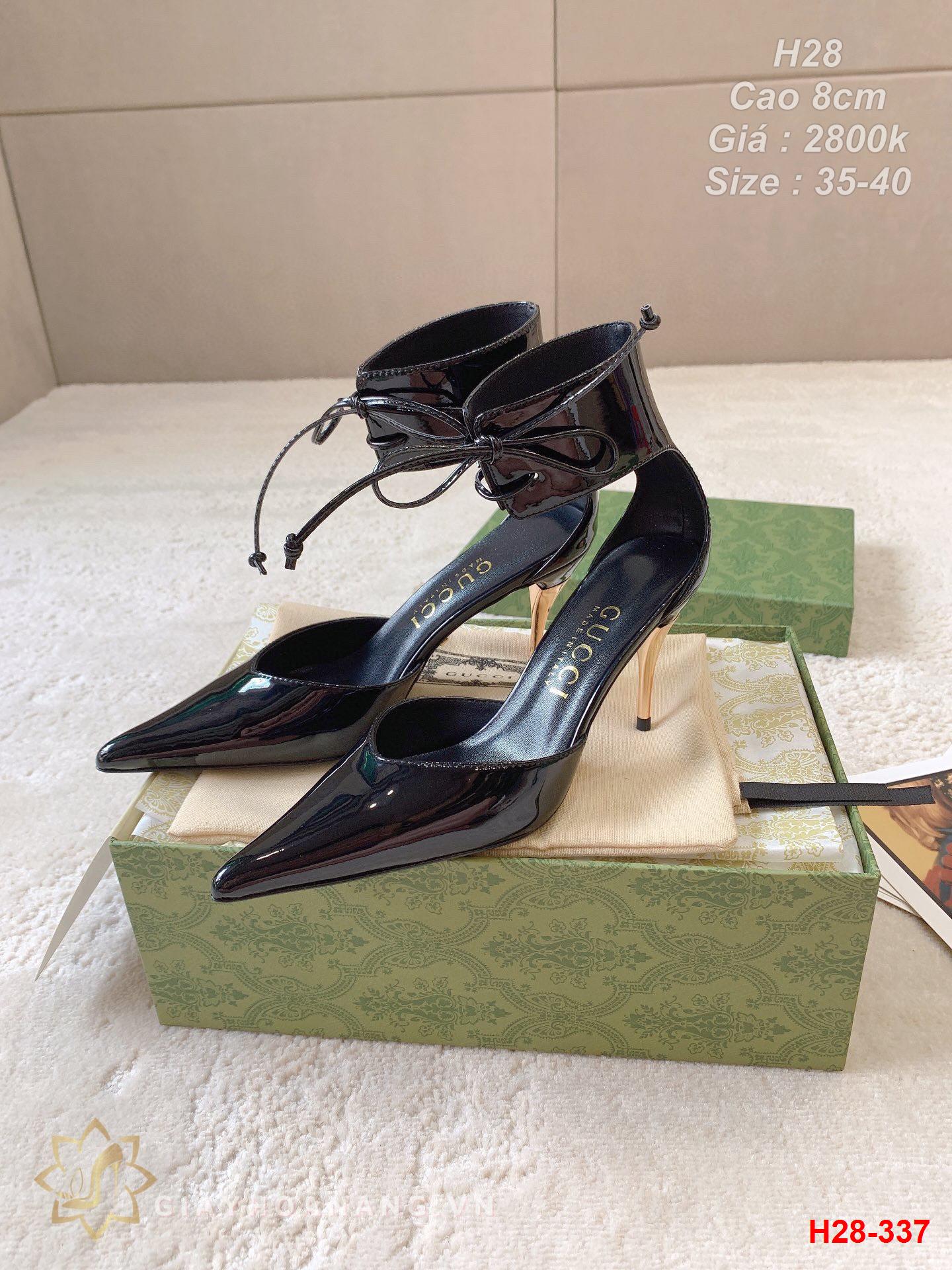 H28-337 Gucci sandal cao gót 8cm siêu cấp