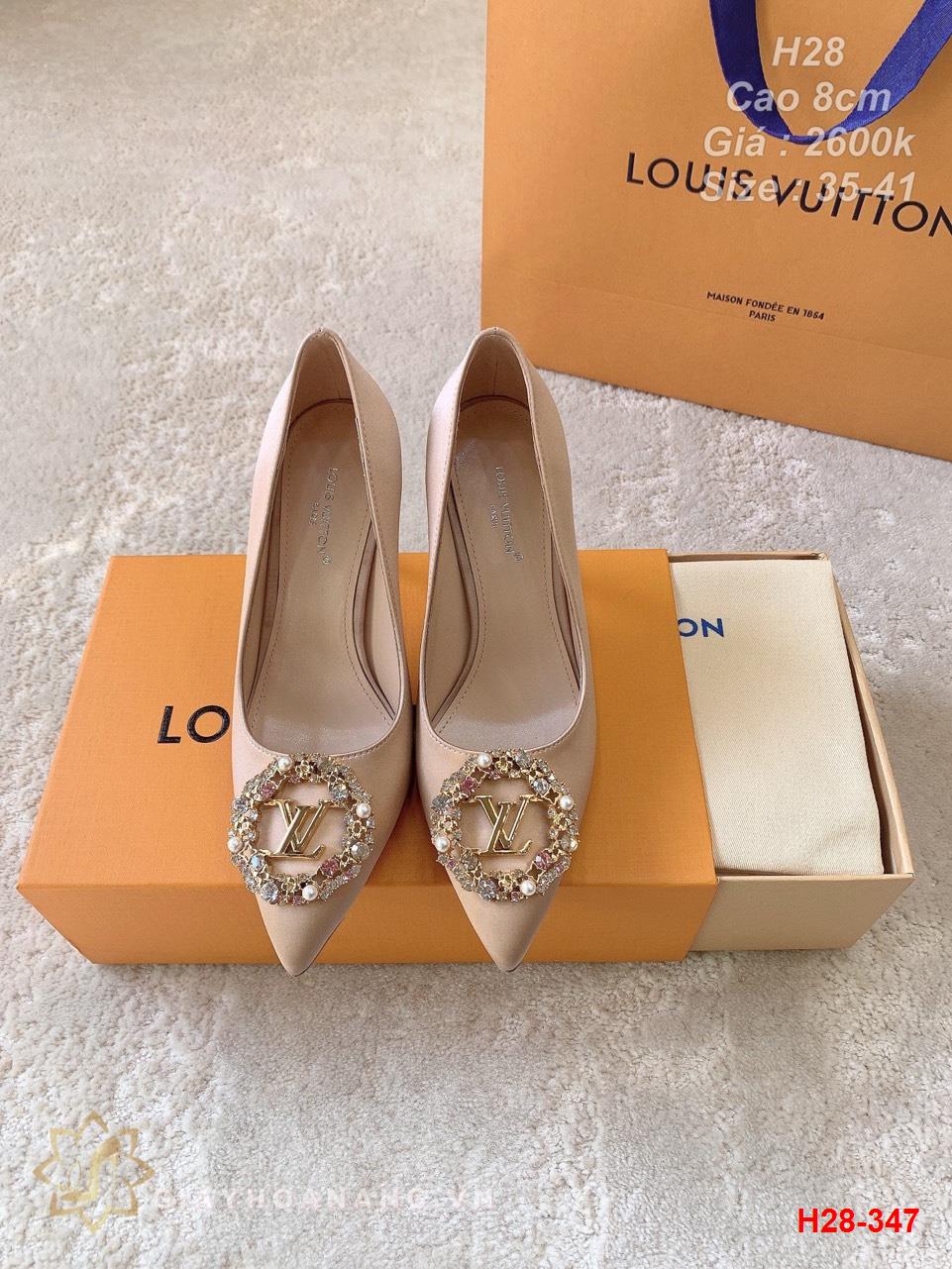 H28-347 Louis Vuitton giày cao 8cm siêu cấp