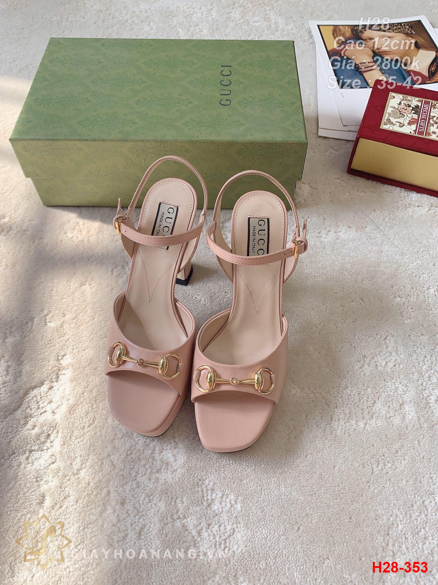 H28-353 Gucci sandal cao gót 12cm siêu cấp