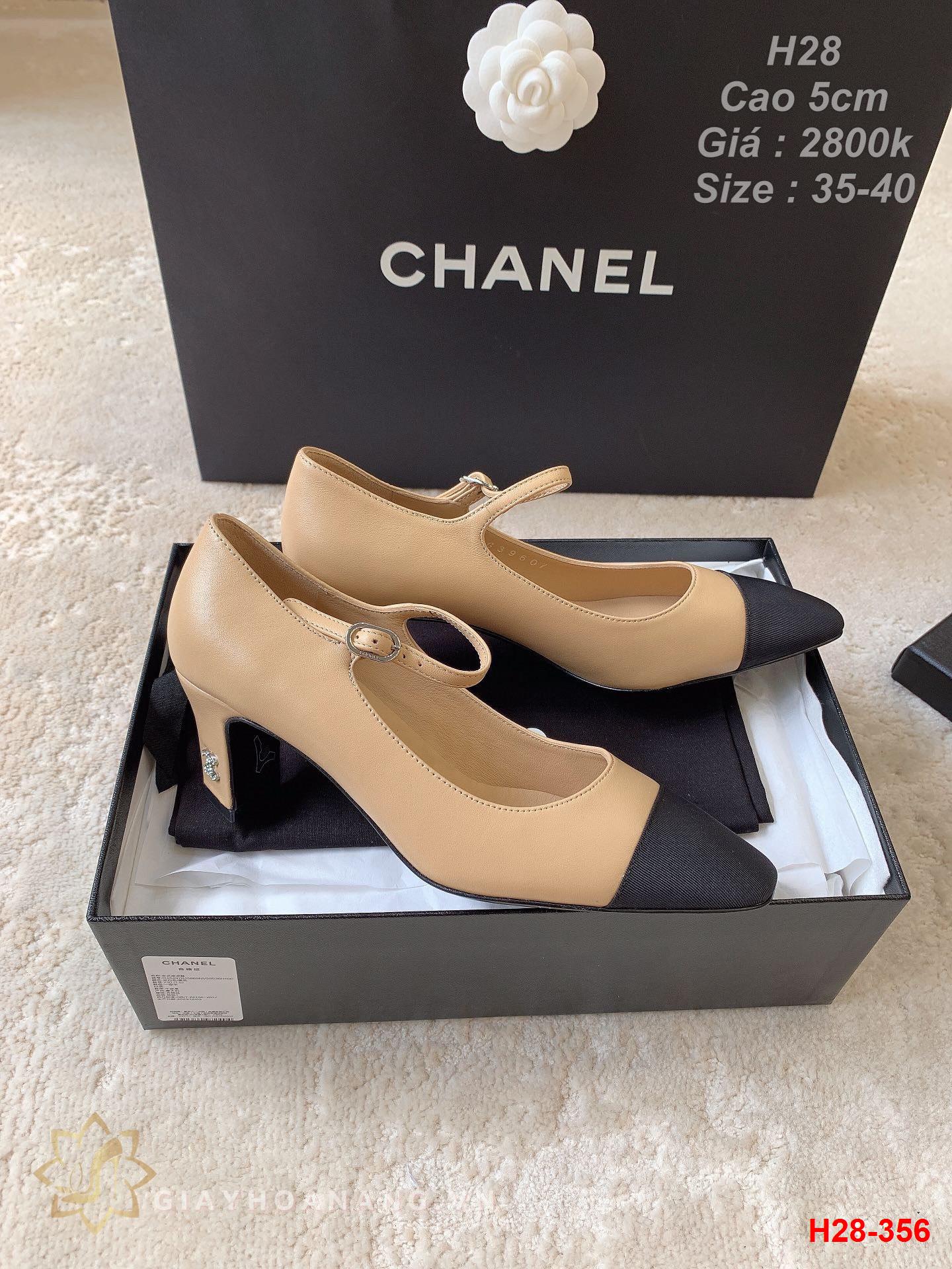 H28-356 Chanel giày cao gót 5cm siêu cấp