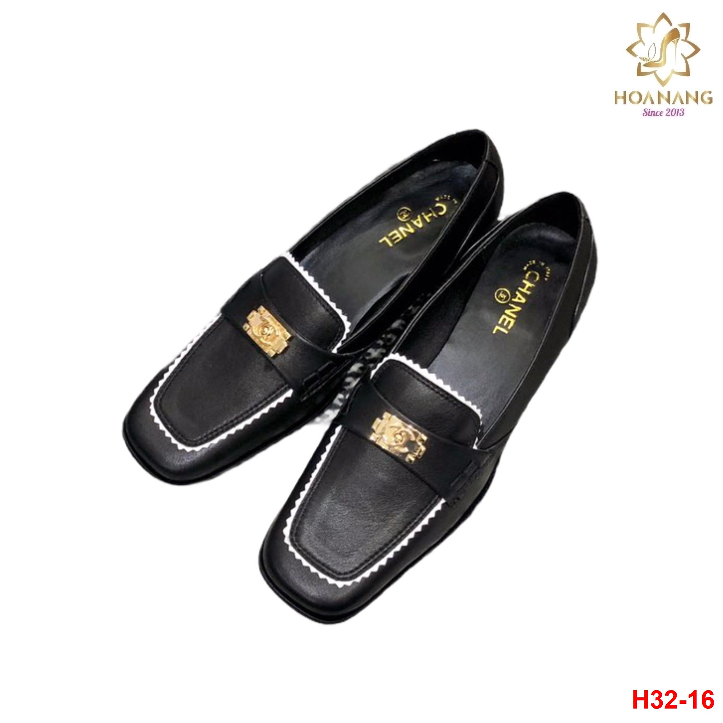 H32-16 Chanel giày cao 2cm siêu cấp