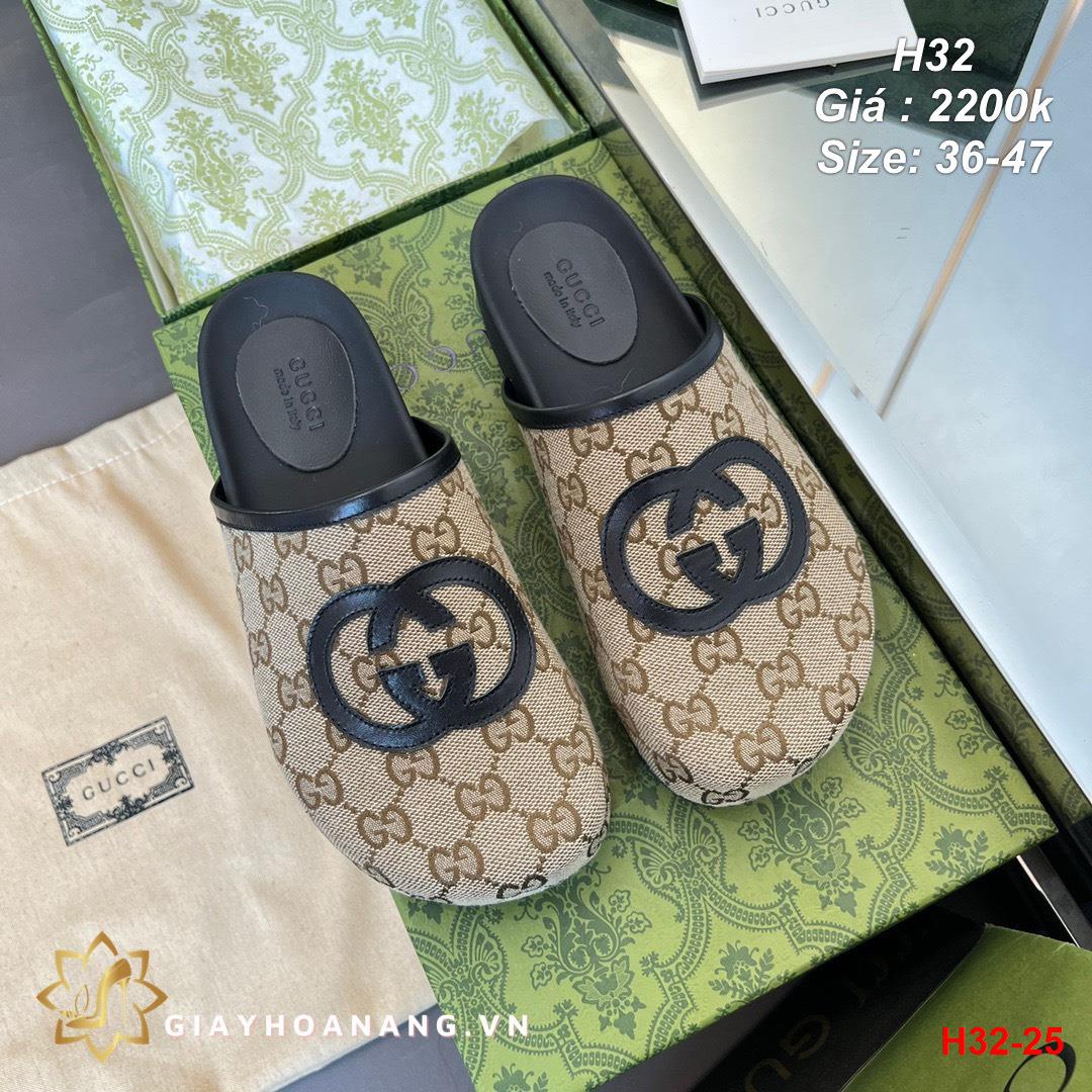 H32-25 Gucci dép sục siêu cấp