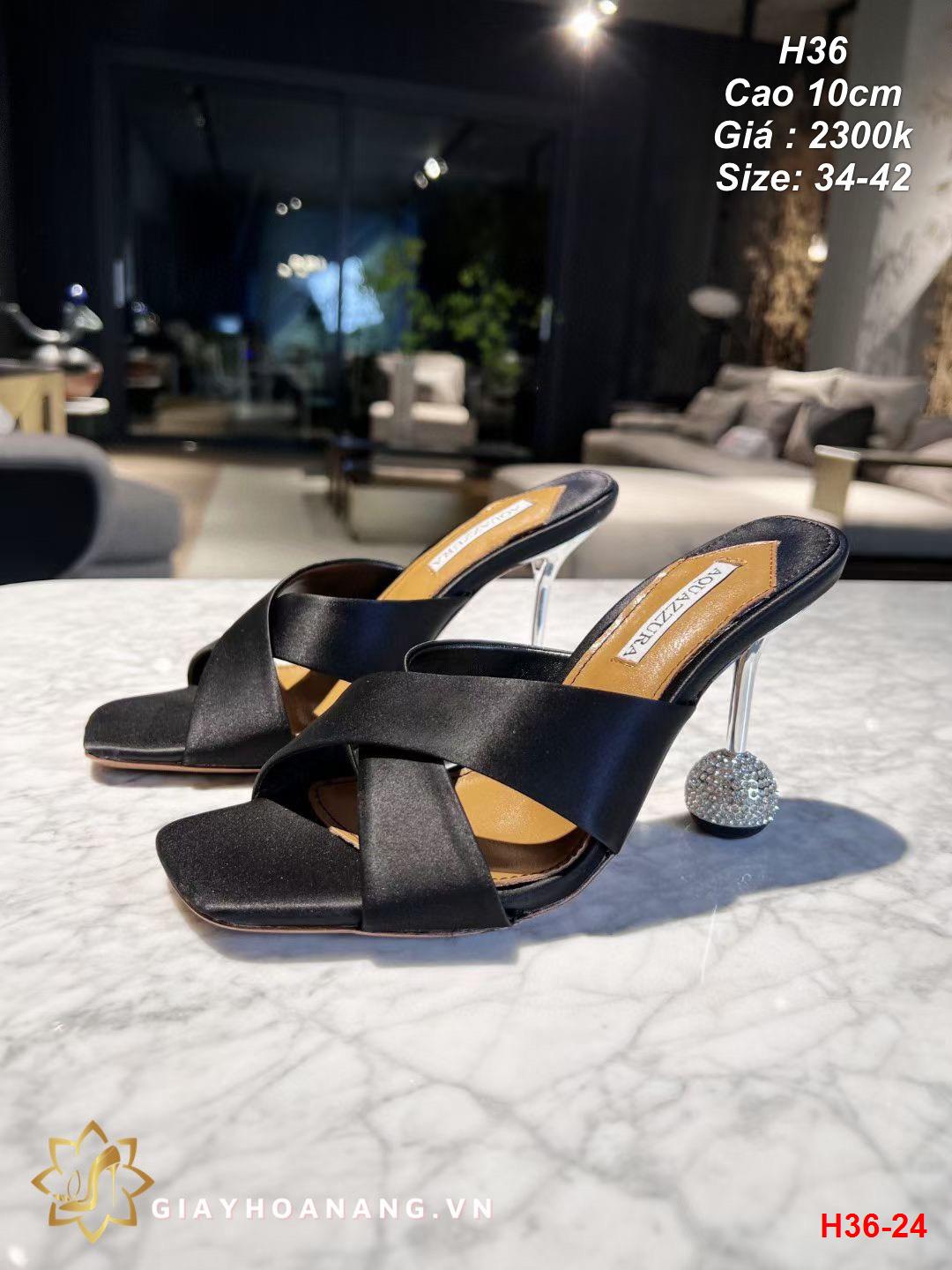 H36-24 Aquazzura dép cao 10cm siêu cấp