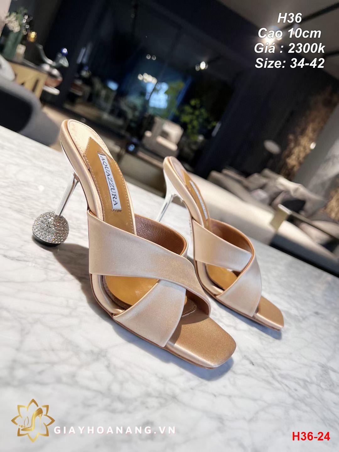 H36-24 Aquazzura dép cao 10cm siêu cấp