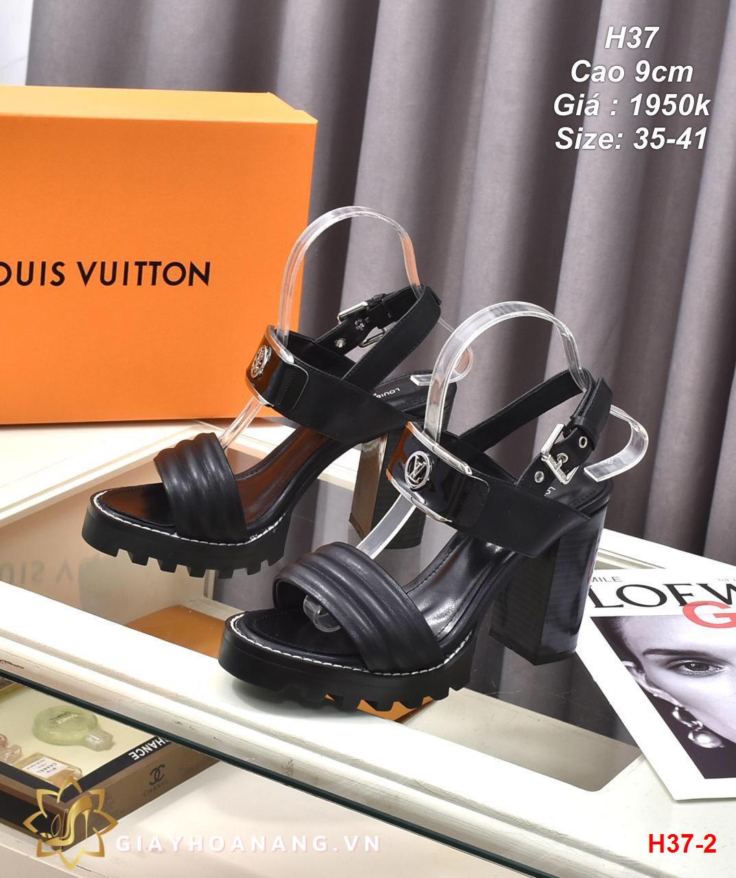 H37-2 Louis Vuitton sandal cao 9cm siêu cấp