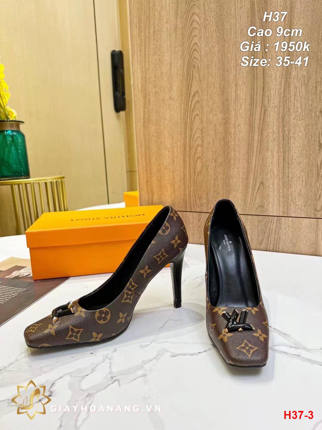 H37-3 Louis Vuitton giày cao 9cm siêu cấp