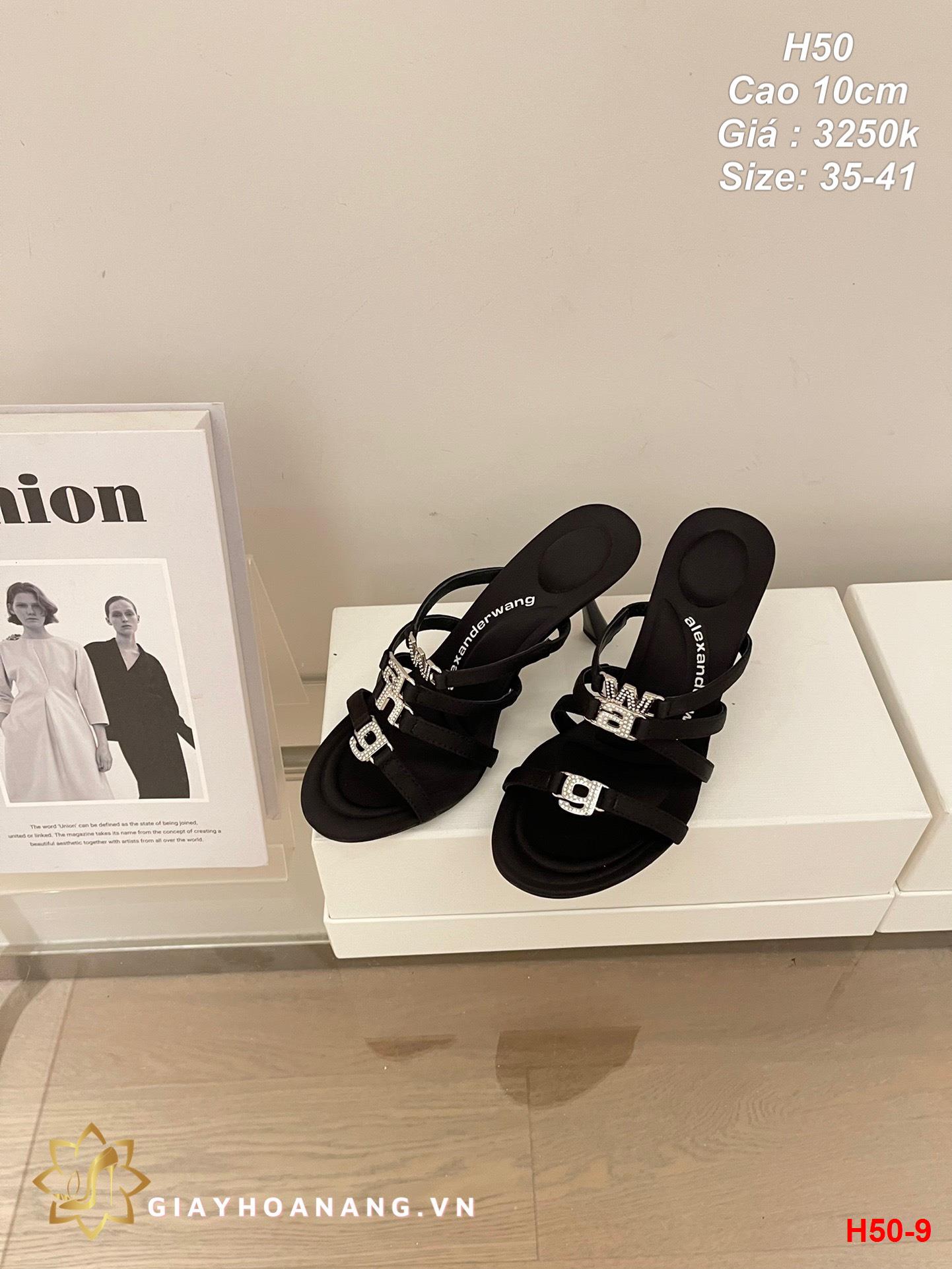 H50-9 Alexander Wang sandal cao 10cm siêu cấp