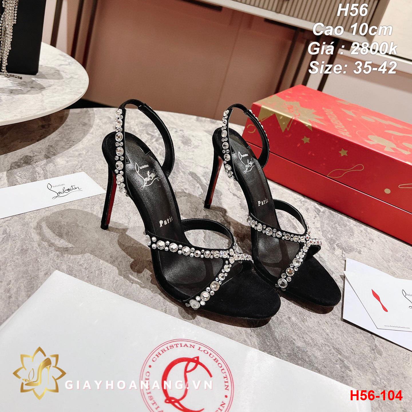 H56-104 Louboutin sandal cao 10cm siêu cấp