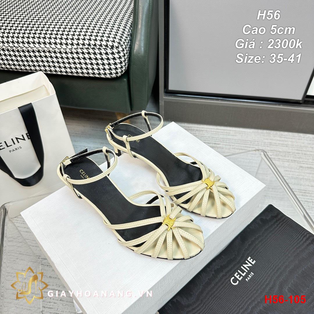 H56-105 Celine sandal cao 5cm siêu cấp