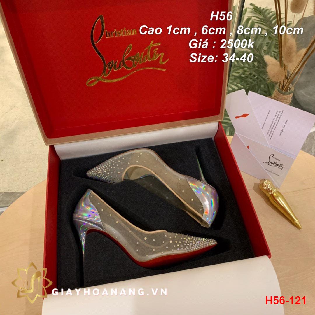 H56-121 Louboutin giày cao 1cm , 6cm , 8cm , 10cm siêu cấp