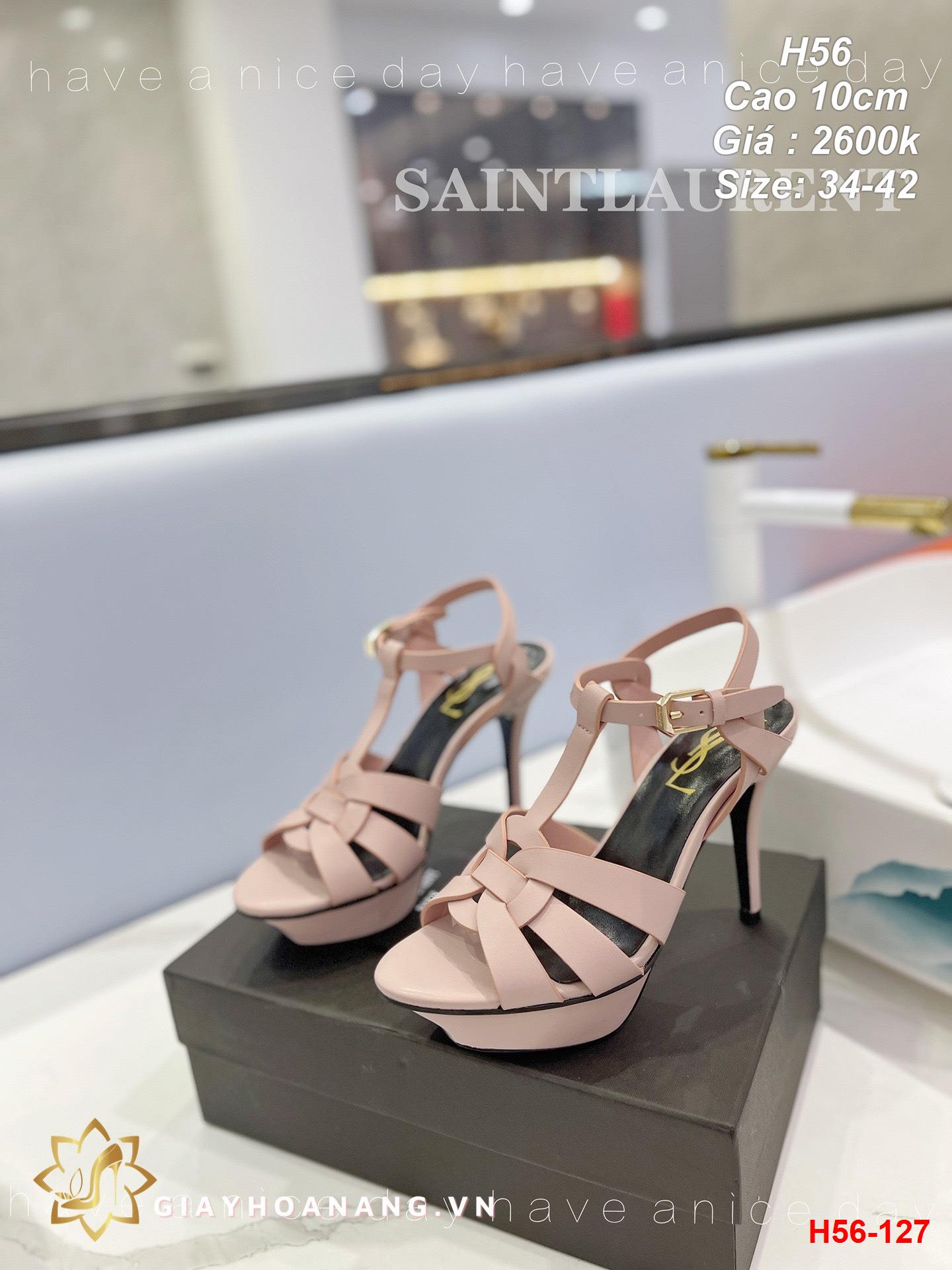 H56-127 Saint Laurent sandal cao 10cm siêu cấp