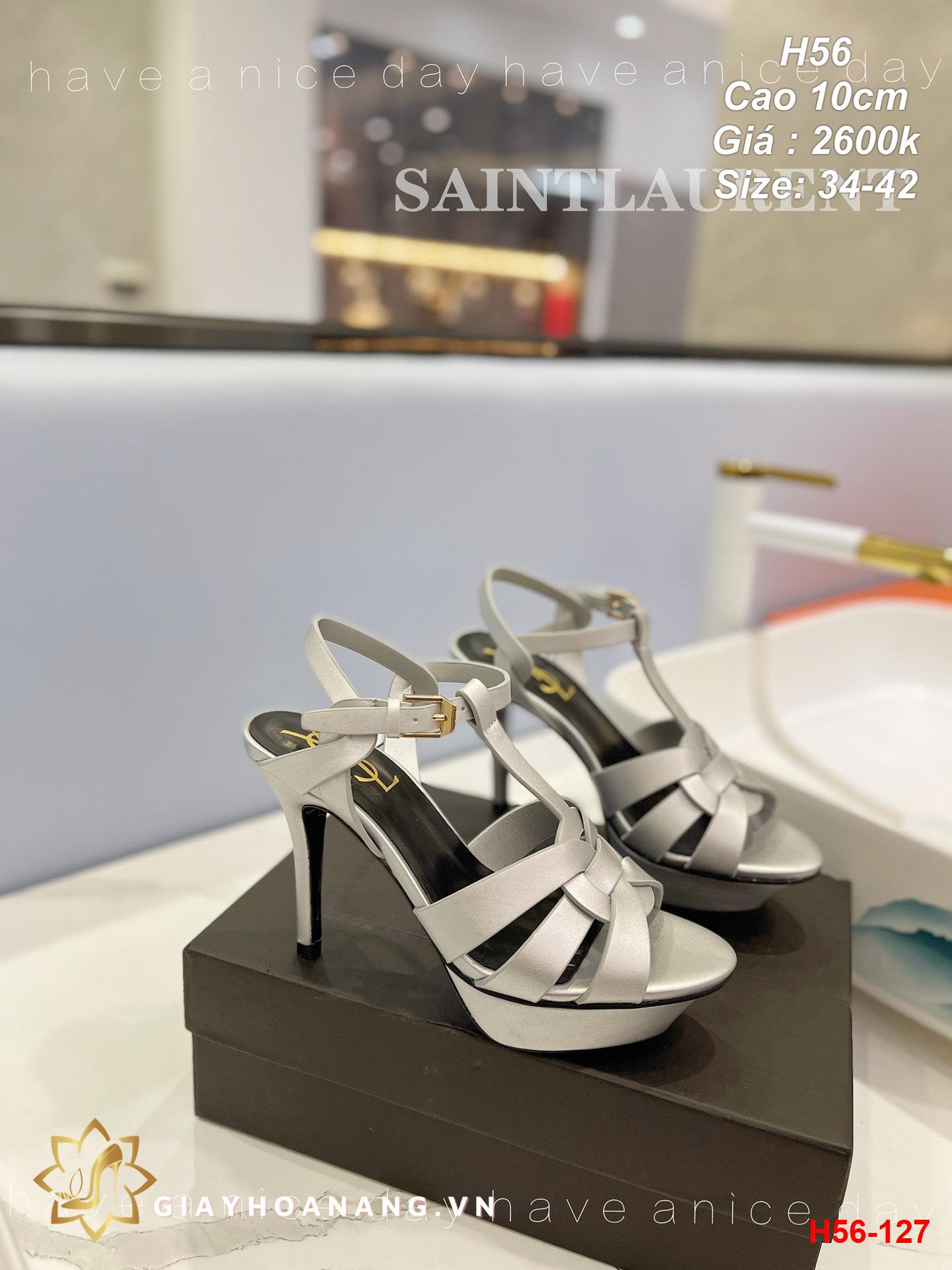 H56-127 Saint Laurent sandal cao 10cm siêu cấp