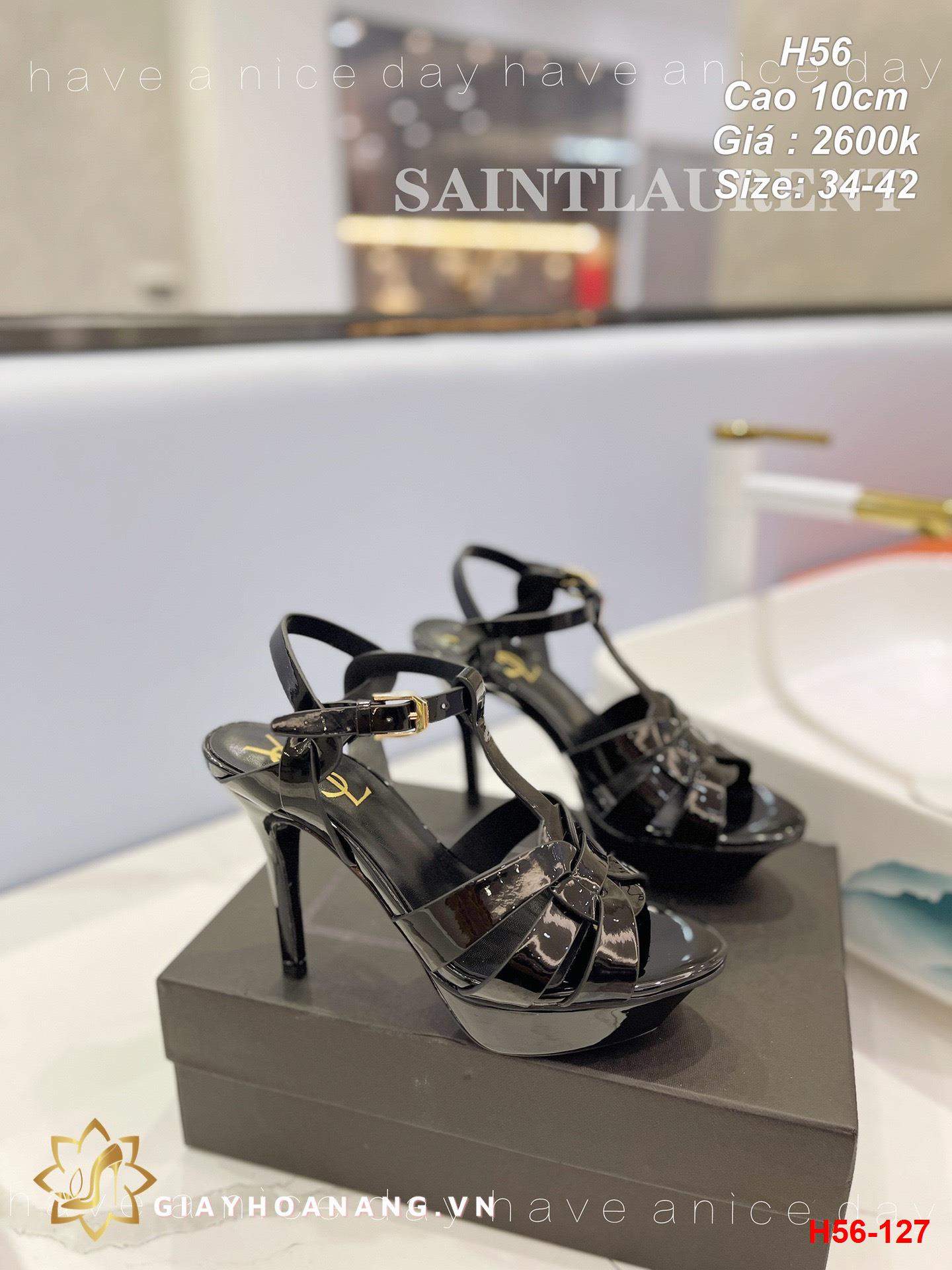 H56-127 Saint Laurent sandal cao 10cm siêu cấp