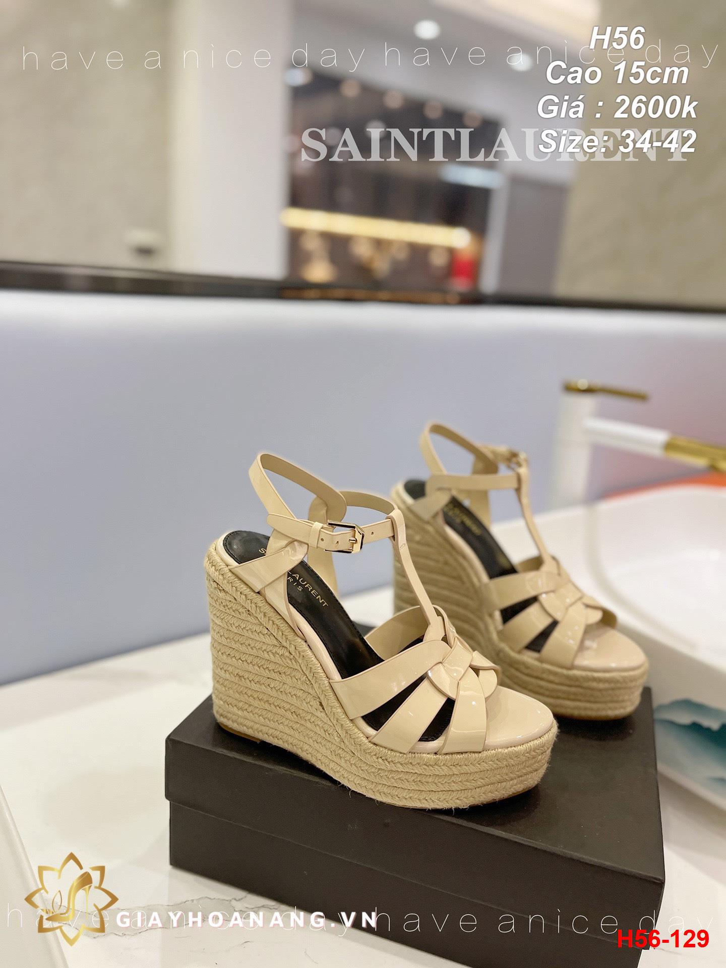 H56-129 Saint Laurent sandal cao 15cm siêu cấp