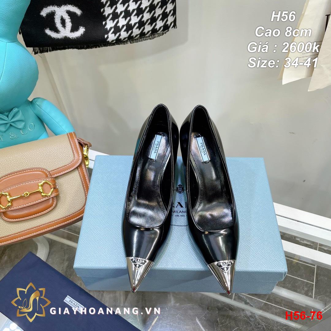 H56-76 Prada giày cao 8cm siêu cấp