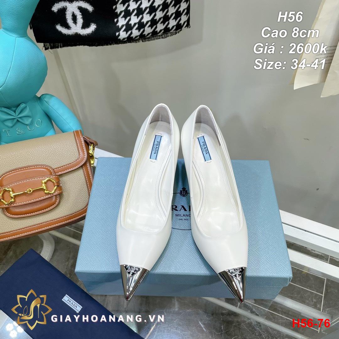 H56-76 Prada giày cao 8cm siêu cấp