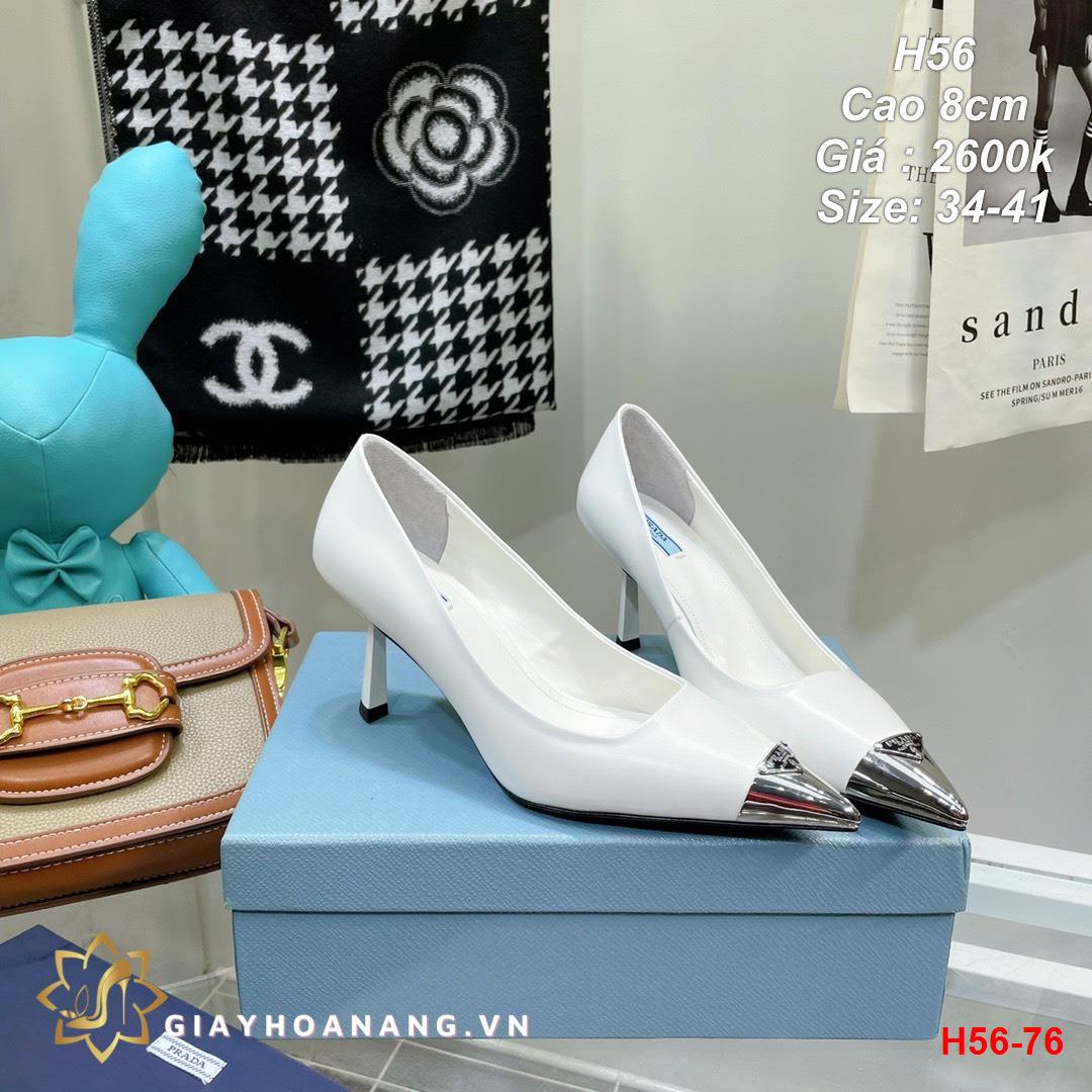 H56-76 Prada giày cao 8cm siêu cấp