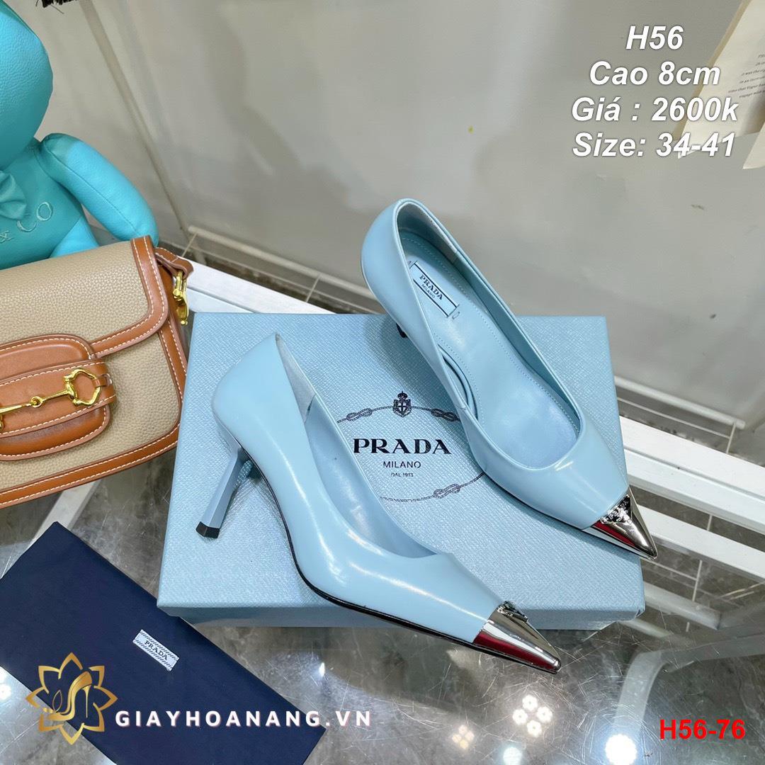 H56-76 Prada giày cao 8cm siêu cấp